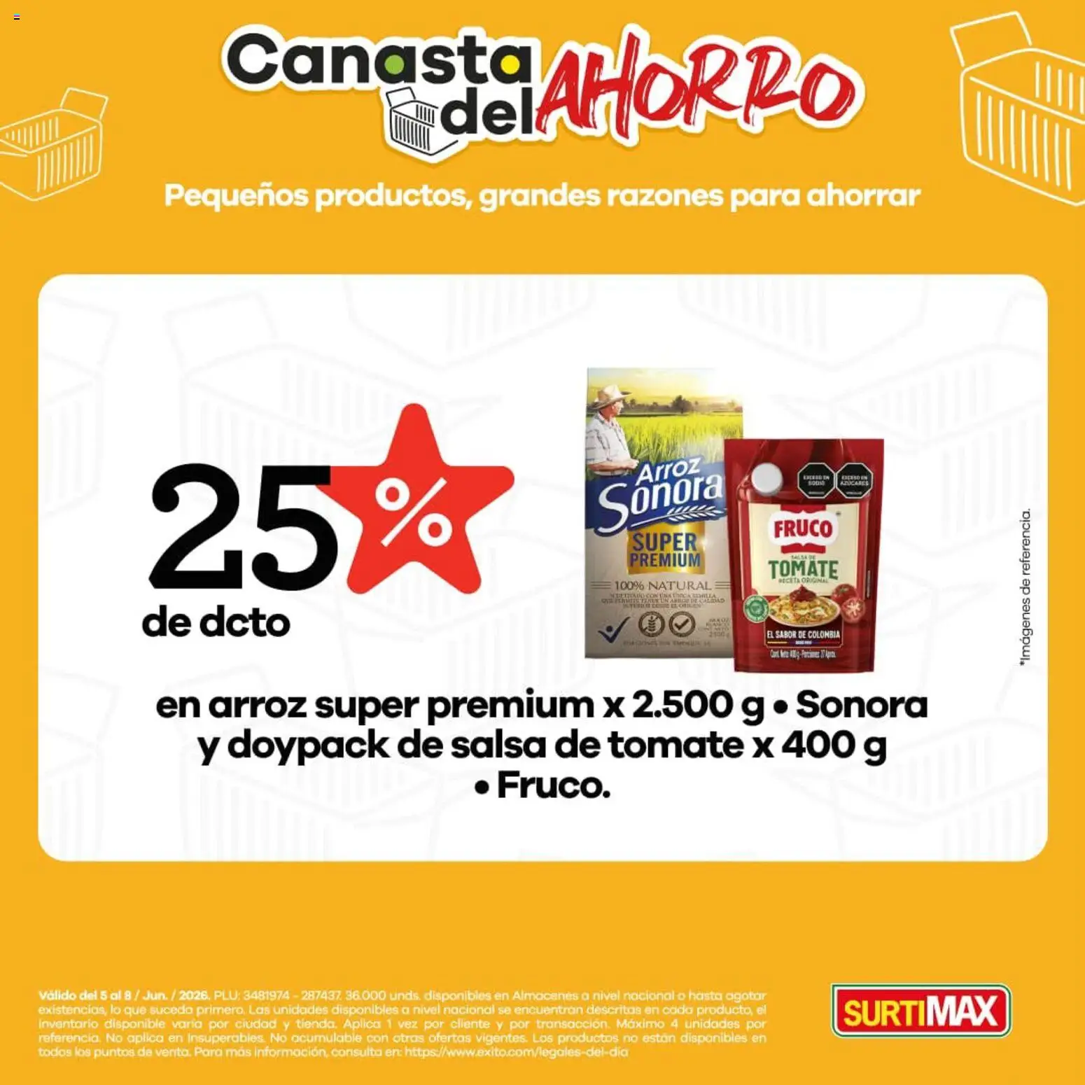 Surtimax revista - valida desde el 05.06.2026 | Página: 5 | Productos: Arroz, Salsa de tomate, Tomate