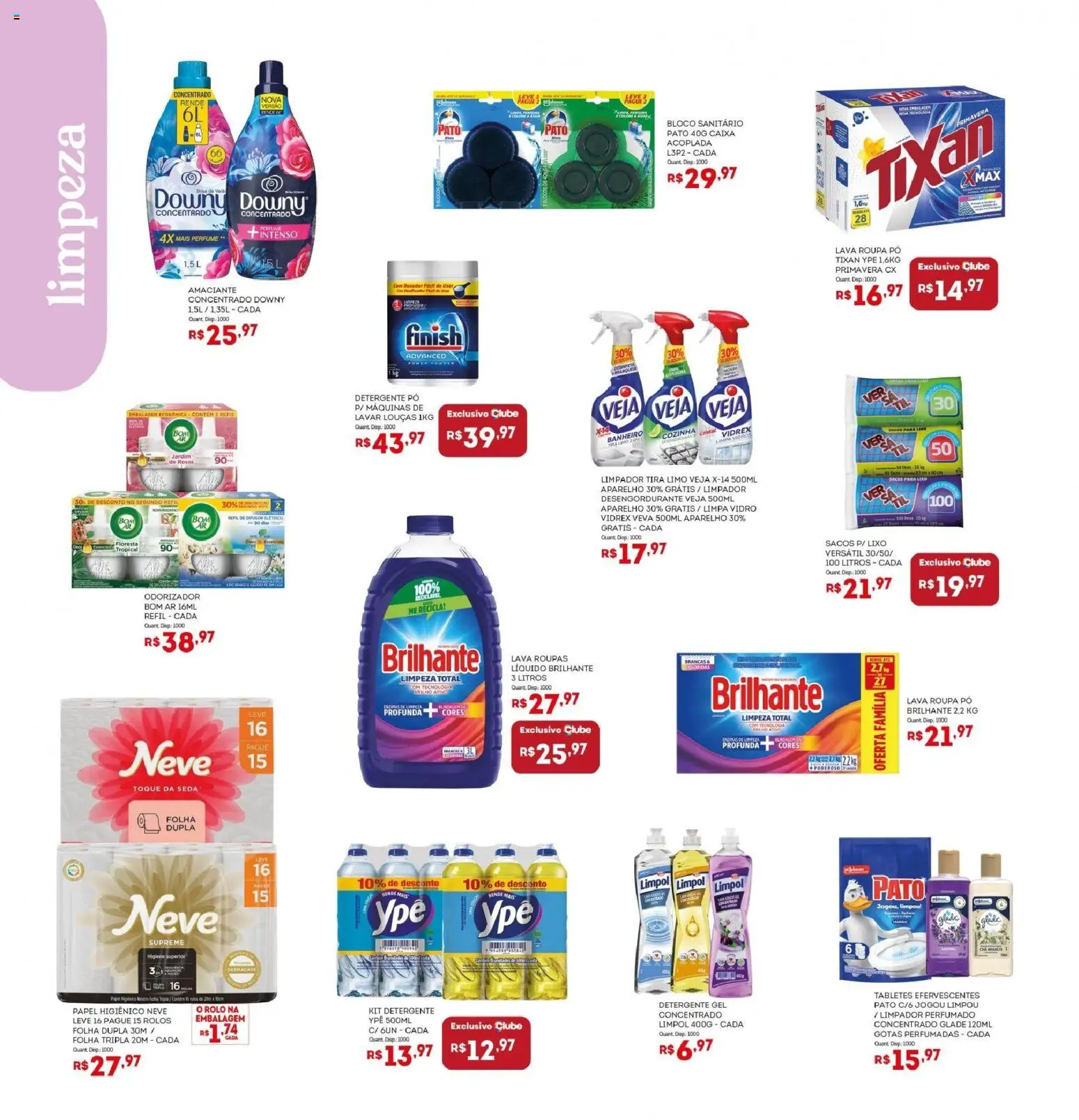 Bistek Supermercados Folheto - válido de 12/08/2026 | Página: 14 | Produtos: Bloco sanitário, Desengordurante, Chá, Amaciante