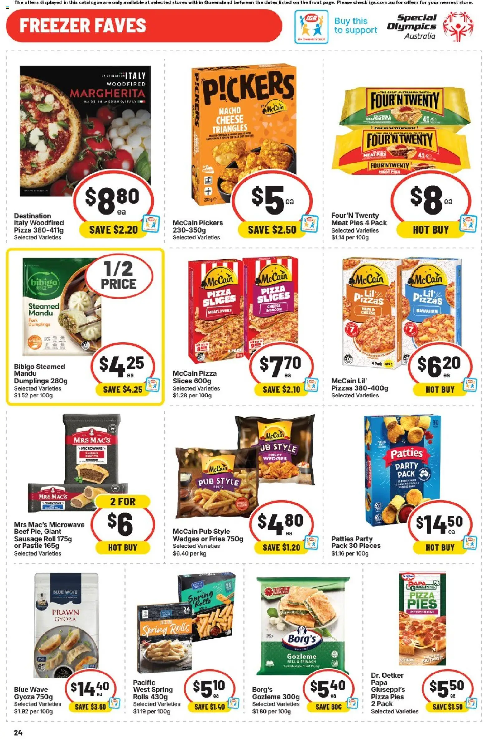 IGA catalogue - valid from 06.05.2026 | Page: 25 | Products: Pizza, Beef, Meat, Spinach