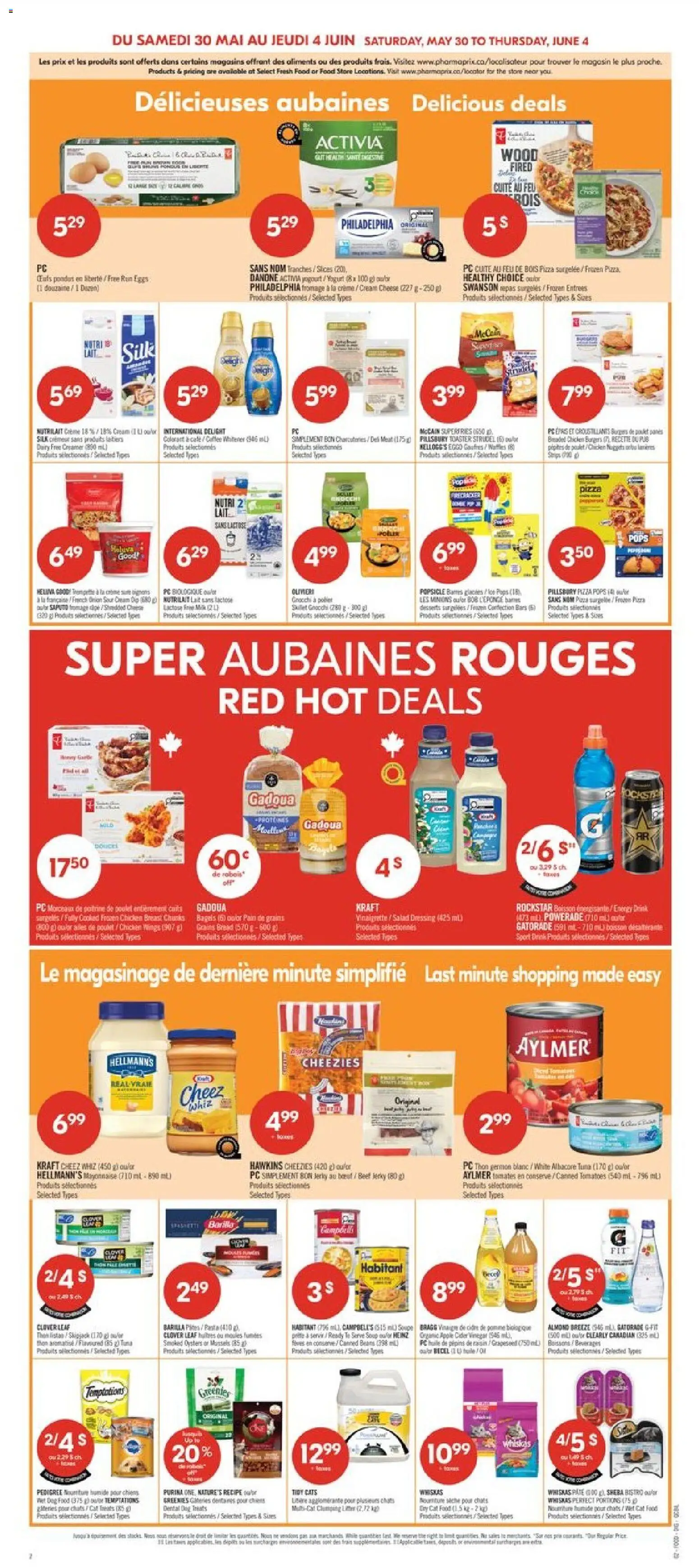 Pharmaprix flyer valid from 29.05.2026 | Page: 6 | Products: Toaster, Cheese, Coffee, Pizza