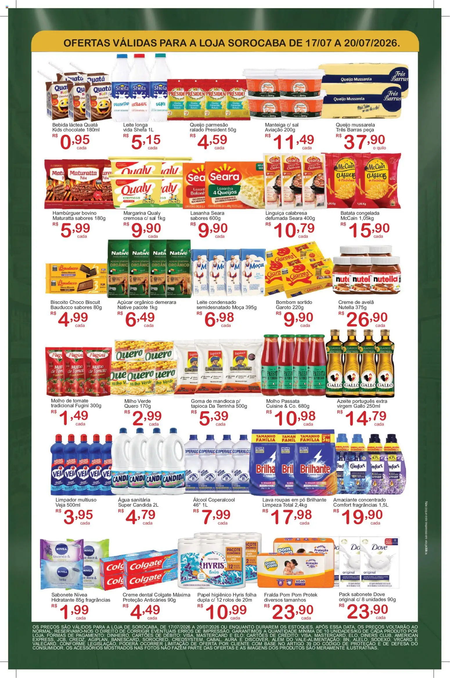 GIGA Atacado Folheto - válido de 17/07/2026 | Página: 2 | Produtos: Roupas, Hambúrguer, Creme dental, Creme de avelã
