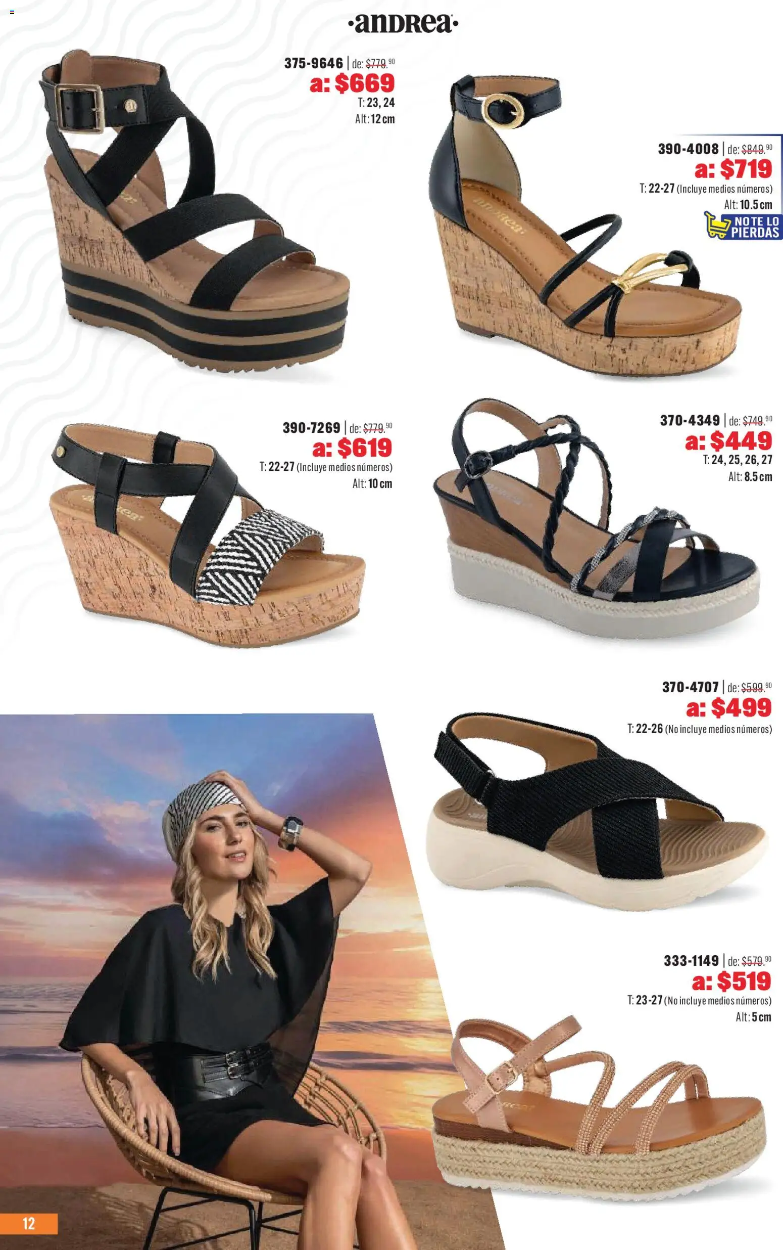 Nuevas ofertas de Andrea válidas en toda la República Mexicana desde el 03.05.2026. ¡Encuentra las mejores ofertas en Andrea catálogo Outlet! | Página: 12