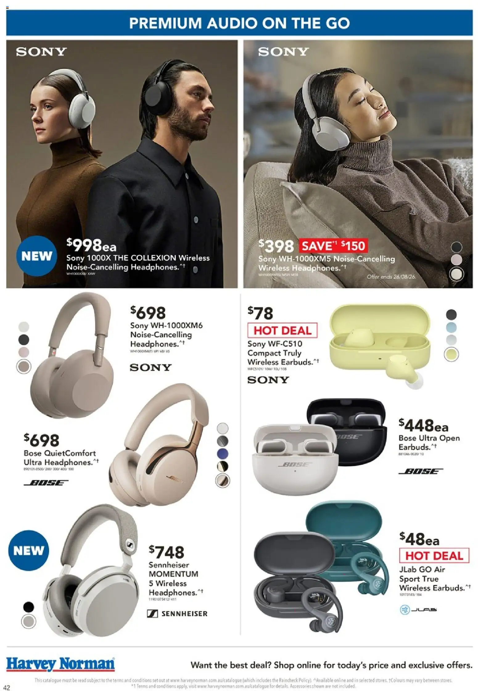 Harvey Norman catalogue - valid from 18/08/2026 | Page: 42 | Products: Accessories, Audio, Headphones