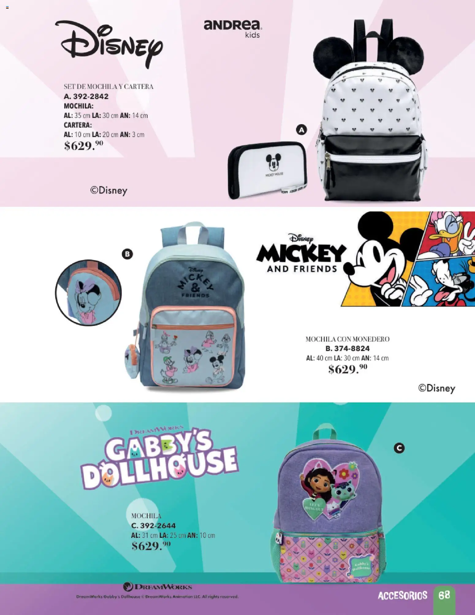 Nuevas ofertas de Andrea válidas en toda la República Mexicana desde el 24/05/2026. ¡Encuentra las mejores ofertas en Andrea catálogo Accesorios para todos! | Página: 68 | Productos: Monedero, Mochila