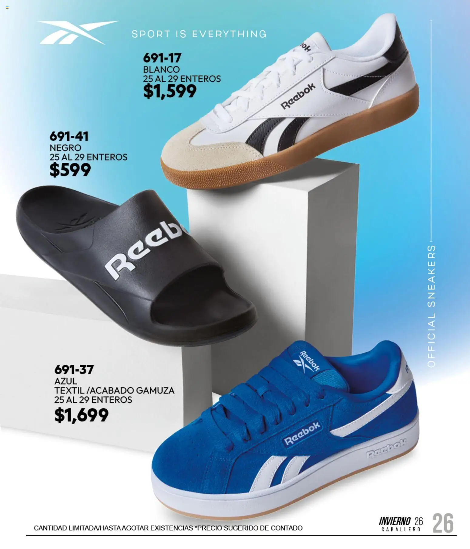 Nuevas ofertas de Cklass válidas en toda la República Mexicana desde el 11/09/2026. ¡Encuentra las mejores ofertas en Cklass catálogo Sportbrands Dama Invierno! | Página: 194 | Productos: Gamuza