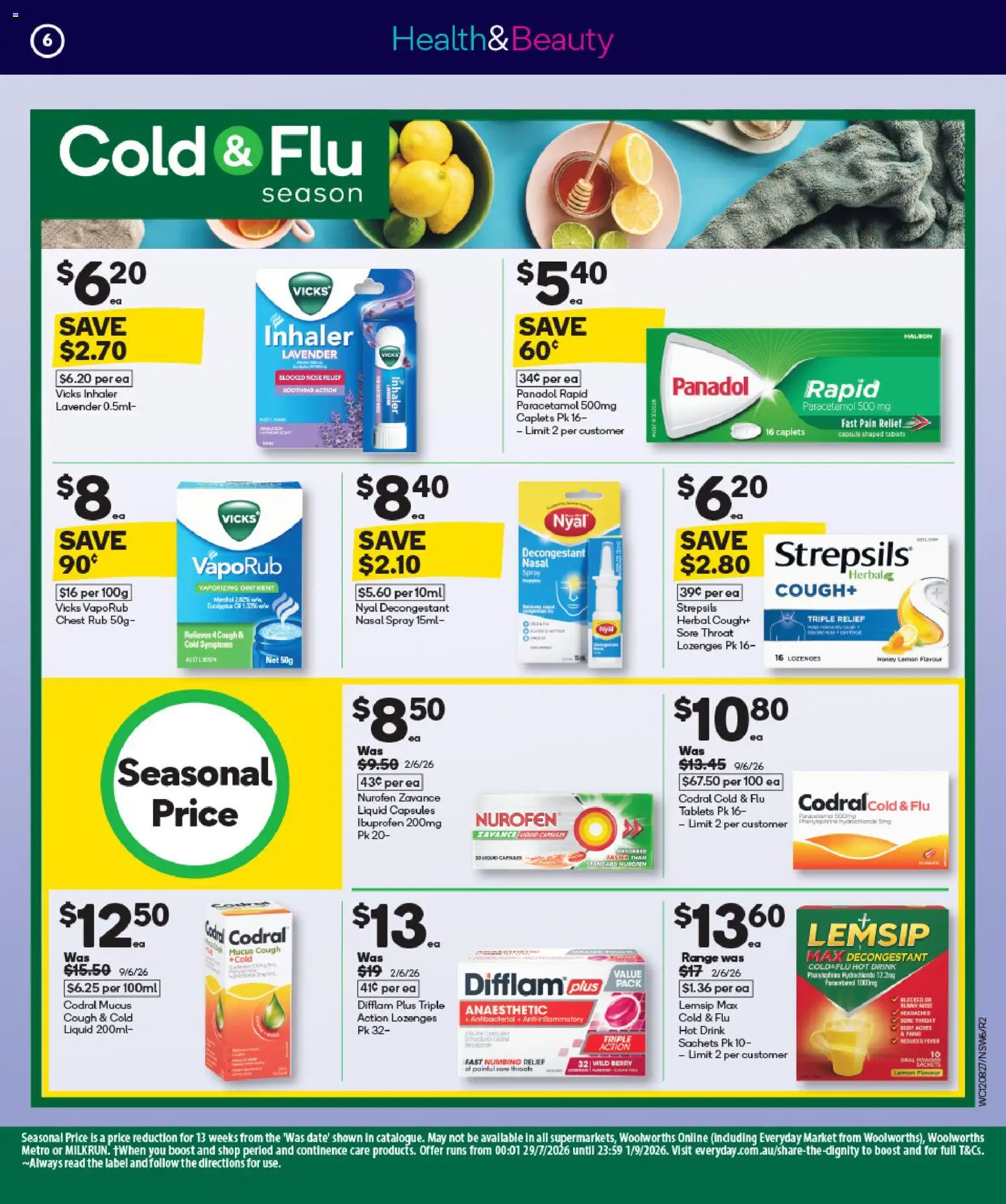Woolworths catalogue - valid from 12/08/2026 | Page: 7 | Products: Sachets, Capsules, Herbal, Pain relief