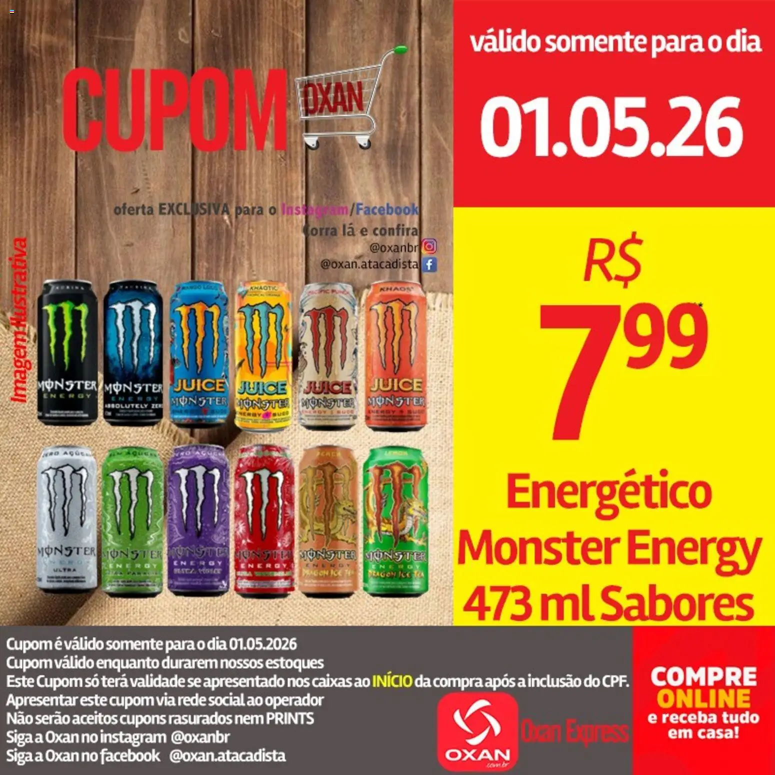 Oxan Atacadista Folheto - válido de 01.05.2026 | Página: 16 | Produtos: Energético, Monster