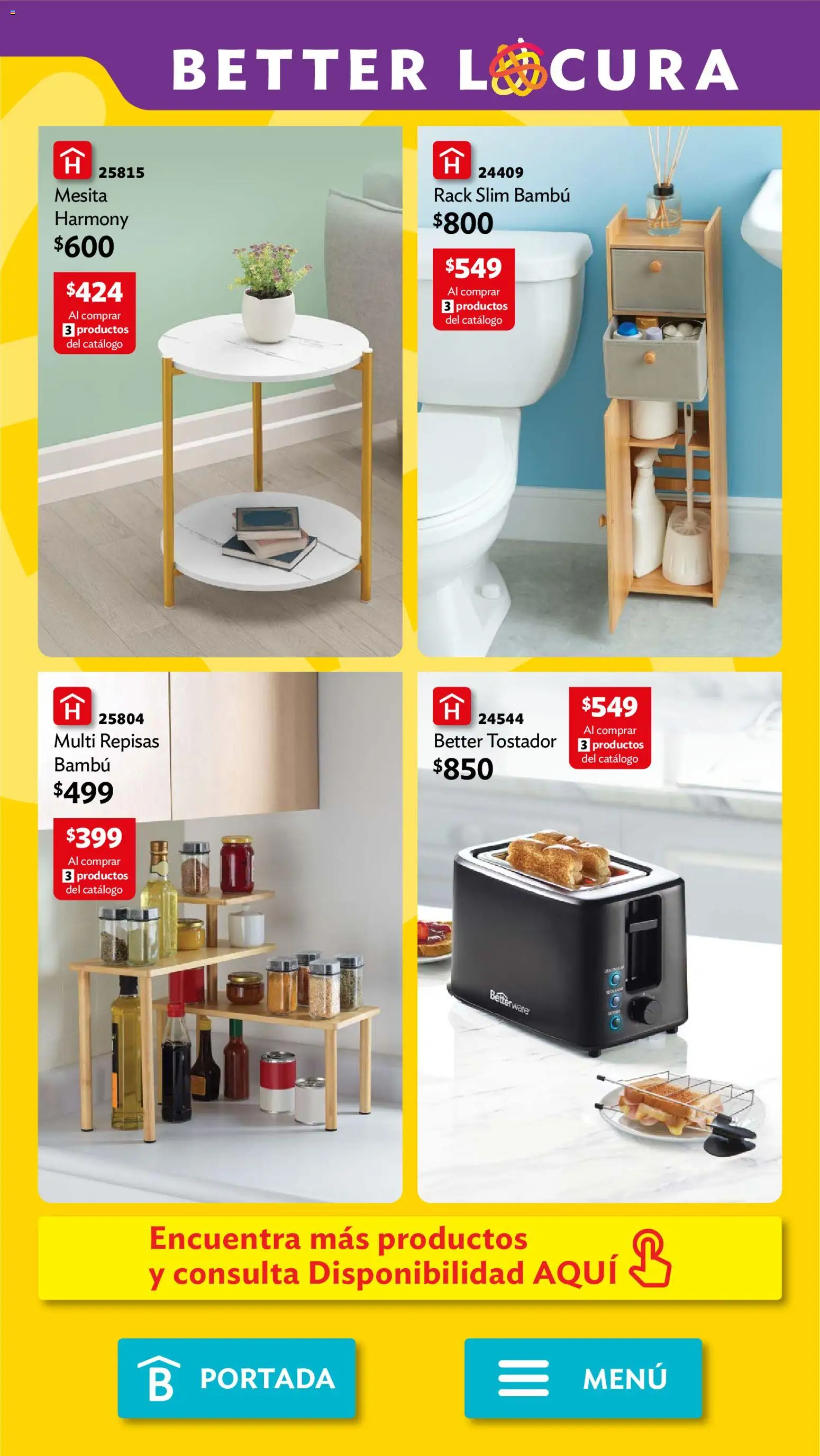 Nuevas ofertas de Betterware válidas en toda la República Mexicana desde el 28/09/2026. ¡Encuentra las mejores ofertas en Betterware campaña 10 2026! | Página: 113