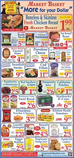 Preview of Market Basket weekly ads valid from 10/11/2026