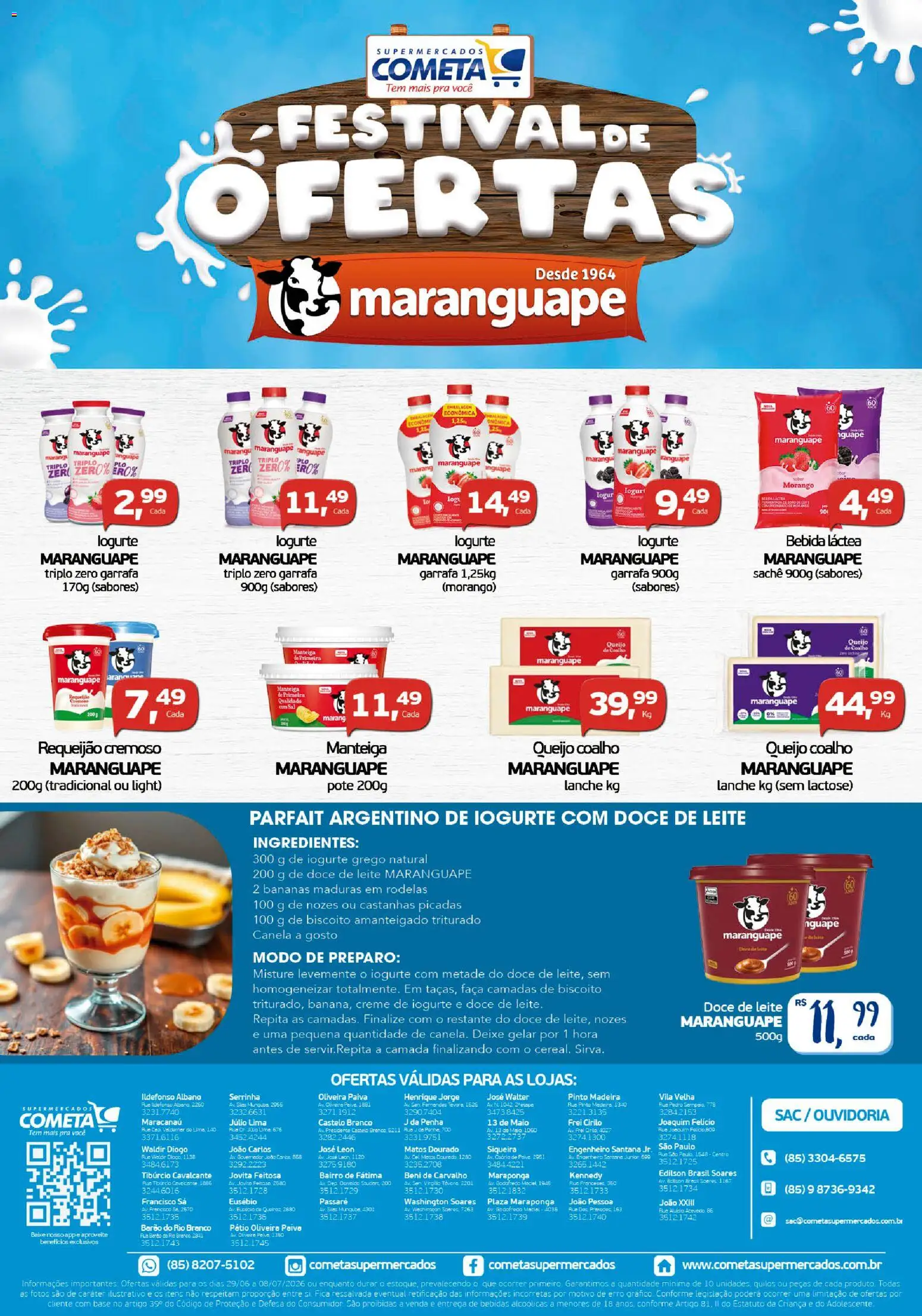 Cometa Supermercados Folheto - válido de 29/06/2026 | Página: 2 | Produtos: Nozes, Sal, Requeijão, Canela