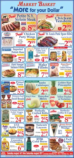 Preview of Market Basket weekly ads valid from 08/16/2026