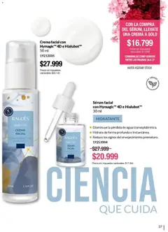 Vista previa Bagués catálogo válido desde el 21/09/2026 | Página: 37 | Productos: Crema facial, Serum, Agua, Crema