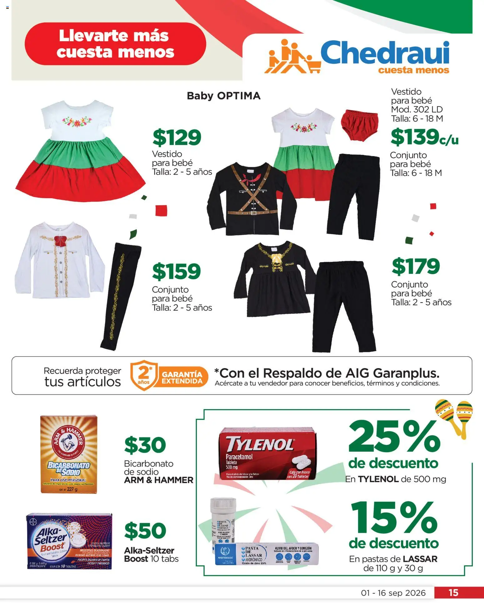 Nuevas ofertas de Chedraui válidas en toda la República Mexicana desde el 01/09/2026. ¡Encuentra las mejores ofertas en Chedraui Celebremos a México! | Página: 15