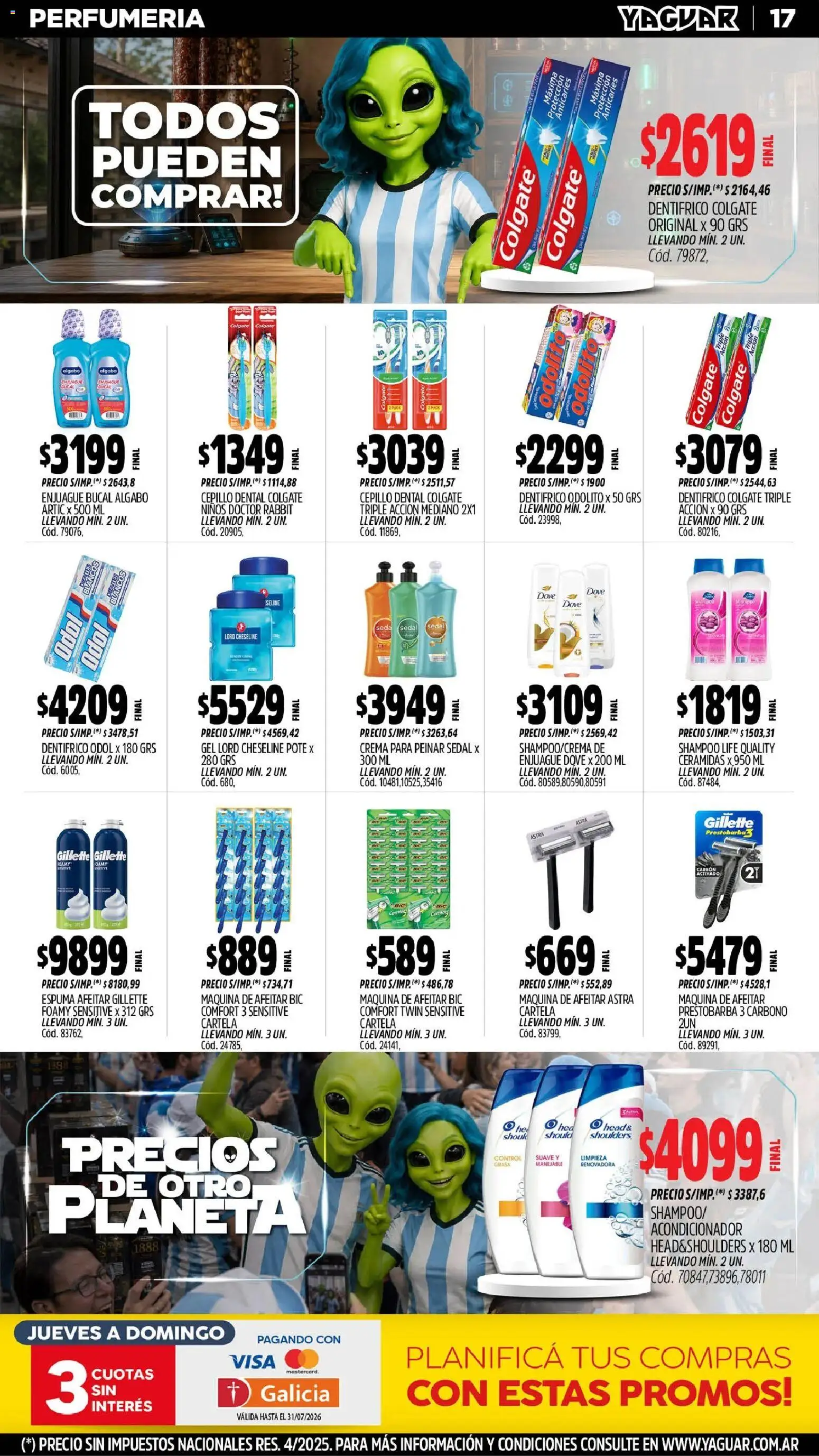 Yaguar catálogo │ válido desde el 06/07/2026 | Página: 18 | Productos: Shampoo, Acondicionador, Enjuague bucal, Crema