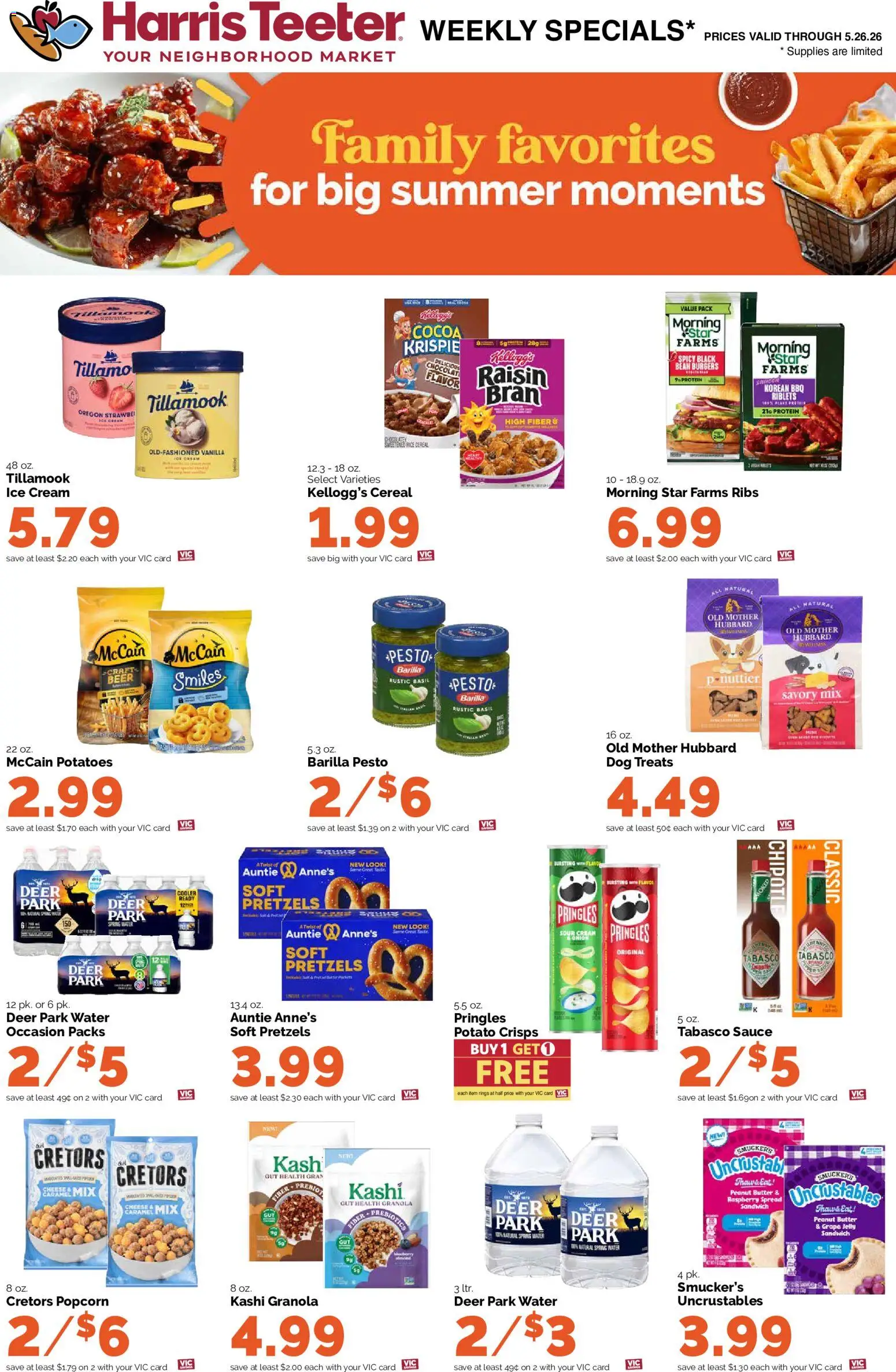 Harris Teeter Weekly Ad - valid from 20.05.2026 | Page: 16 | Products: Beer, Sour cream, Ice cream, Water