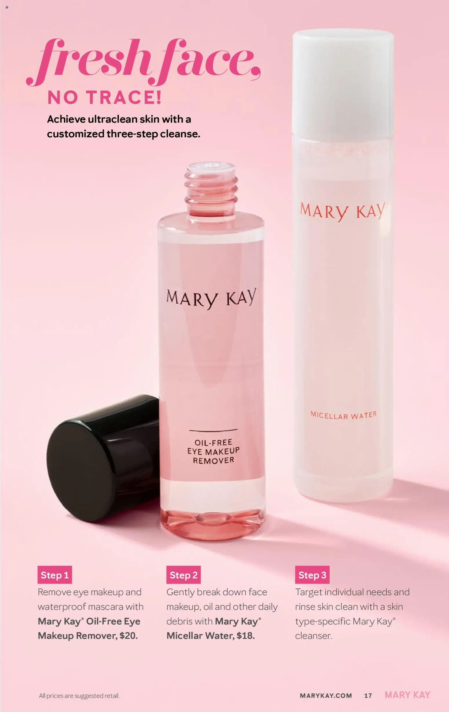 Mary Kay The Look Spring 2026 - valid from 16.02.2026 | Page: 17 | Products: Mascara, Micellar water, Oil, Water