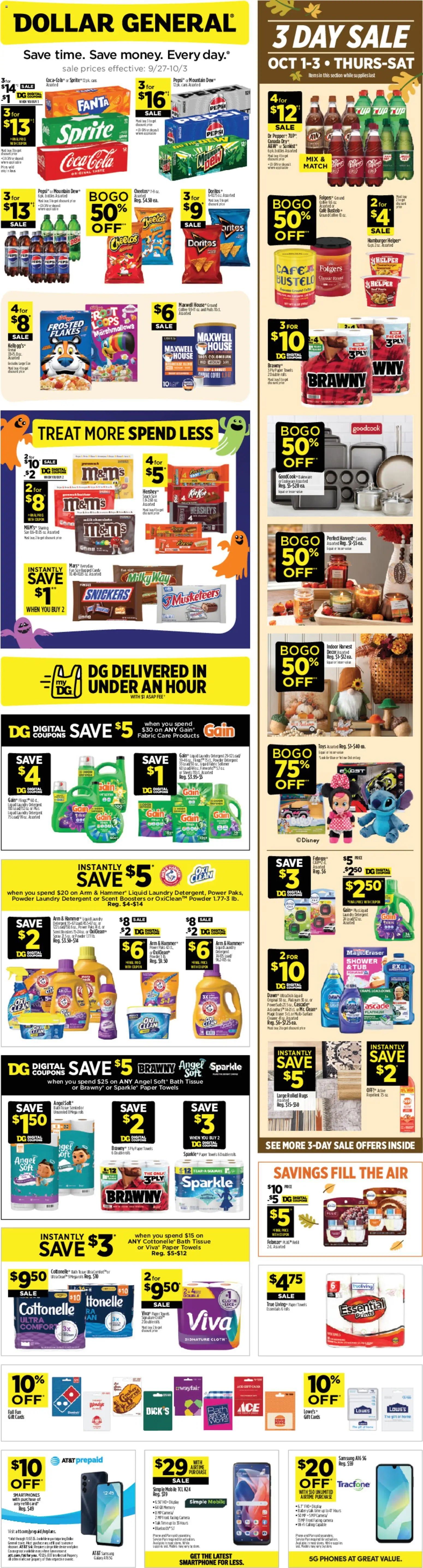 Dollar General Weekly Ad - valid from 09/27/2026 | Page: 1