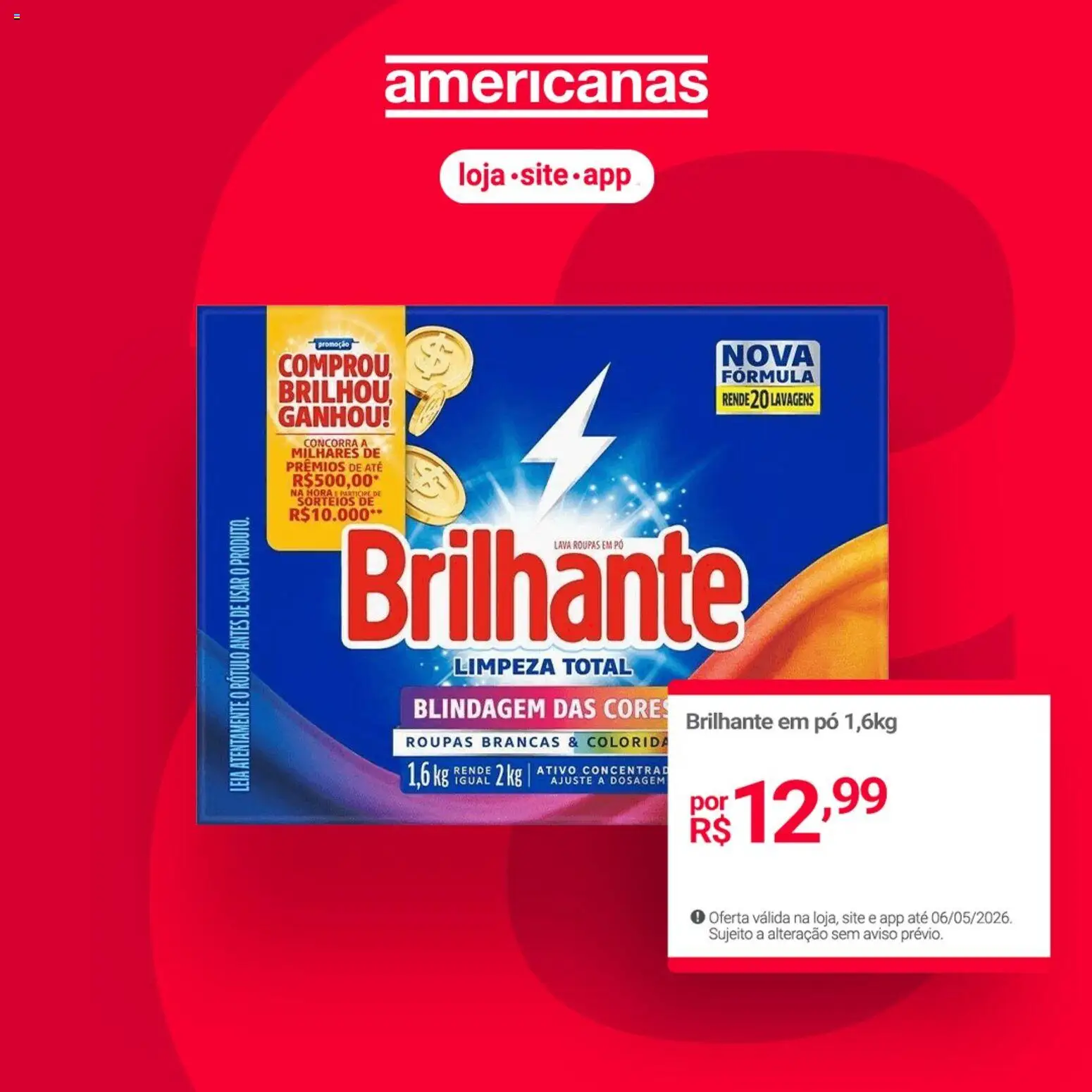 Lojas Americanas Folheto - válido de 04.05.2026 | Página: 1