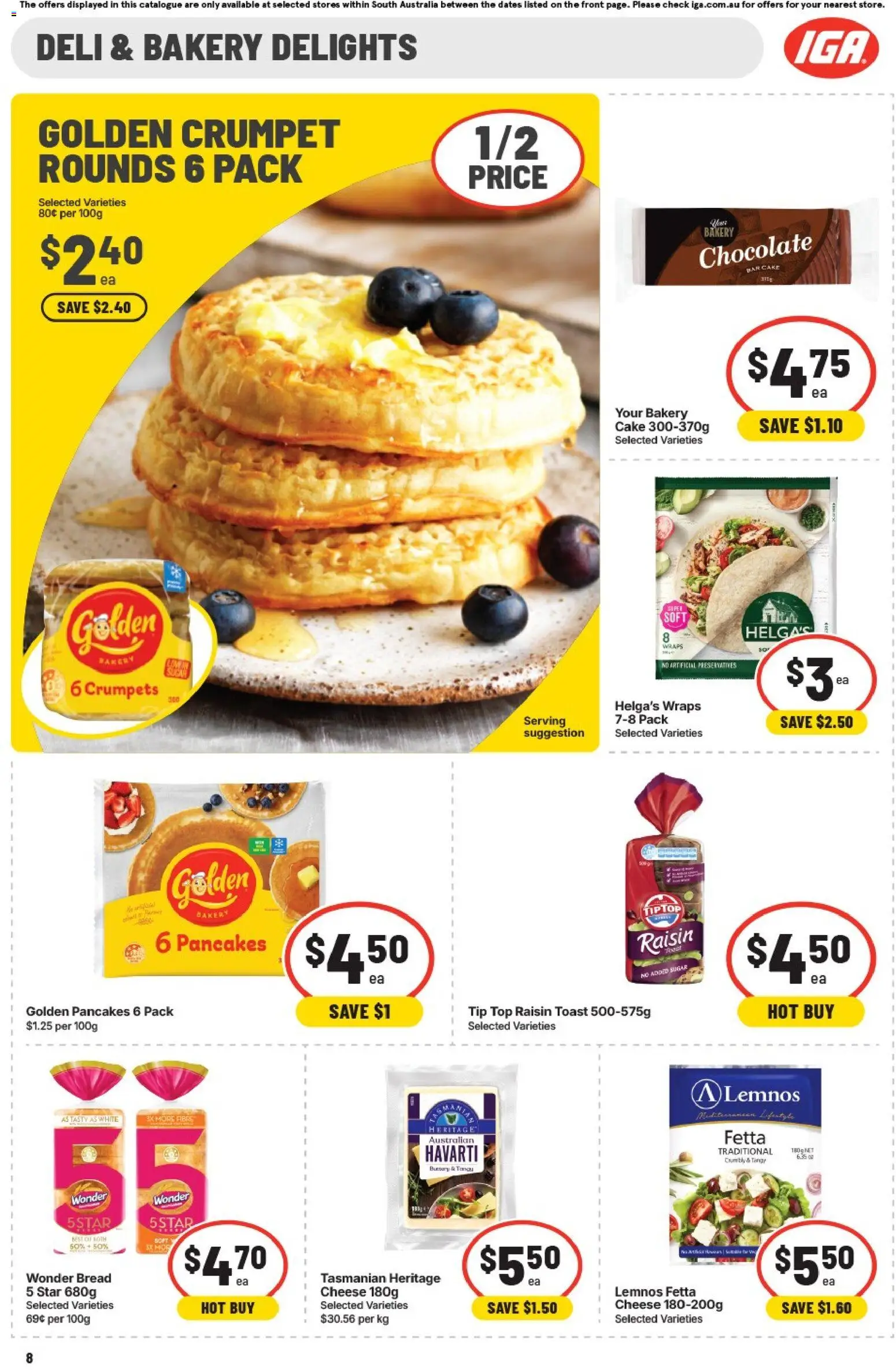 IGA catalogue - valid from 12/08/2026 | Page: 9 | Products: Chocolate, Cake, Bakery, Chocolate bar