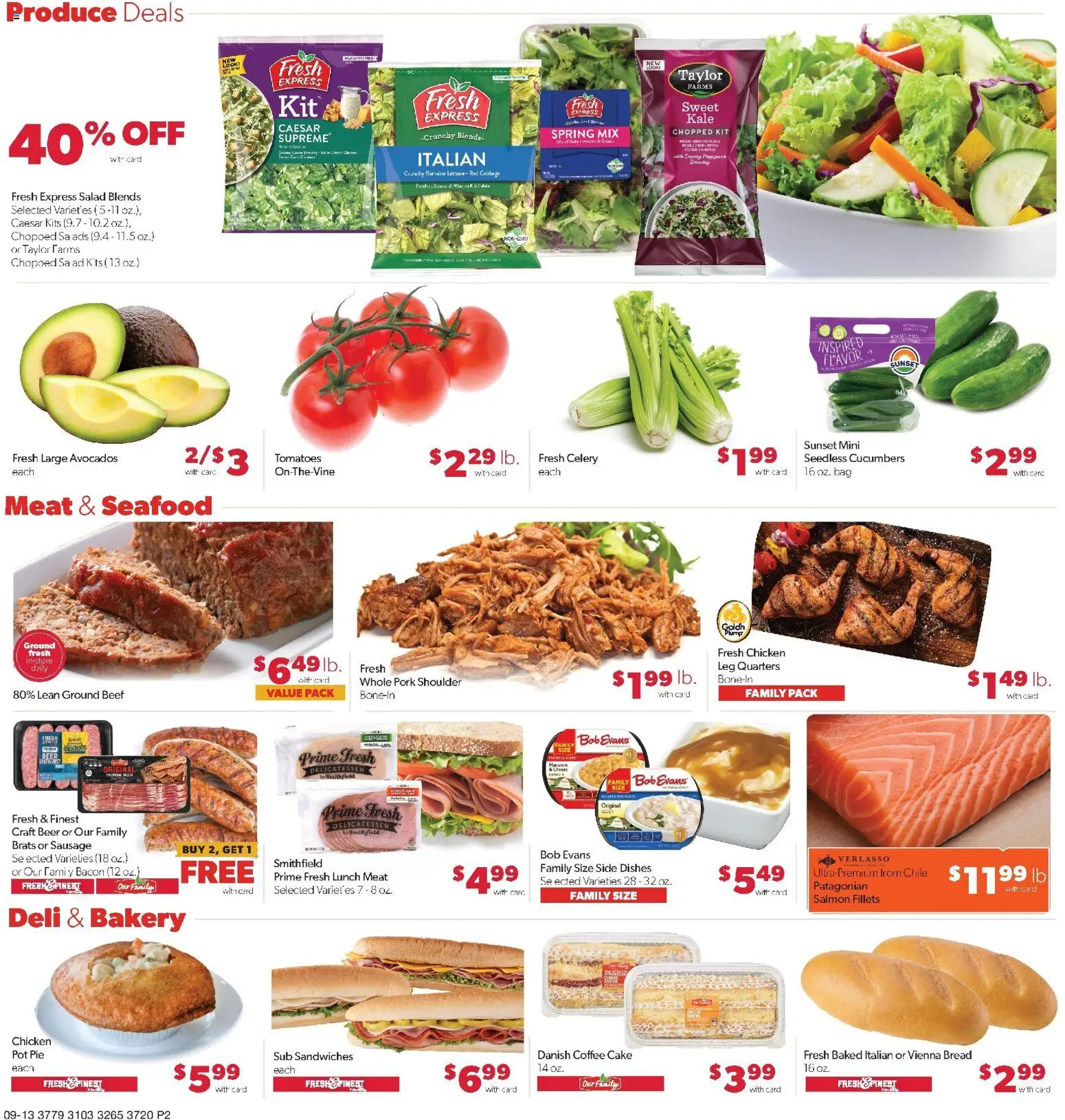 Family Fare Weekly Ad - IA - valid from 09/13/2026 | Page: 2 | Products: Beer, Beef, Cucumbers, Sausage