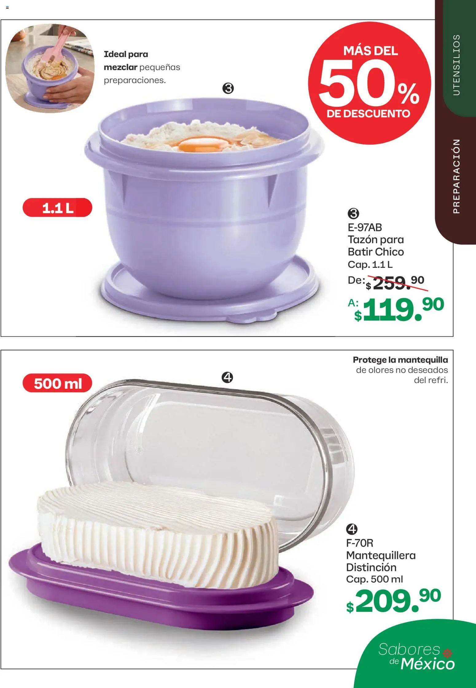 Nuevas ofertas de Tupperware válidas en toda la República Mexicana desde el 10/08/2026. ¡Encuentra las mejores ofertas en Tupperware catálogo! | Página: 31 | Productos: Mantequilla
