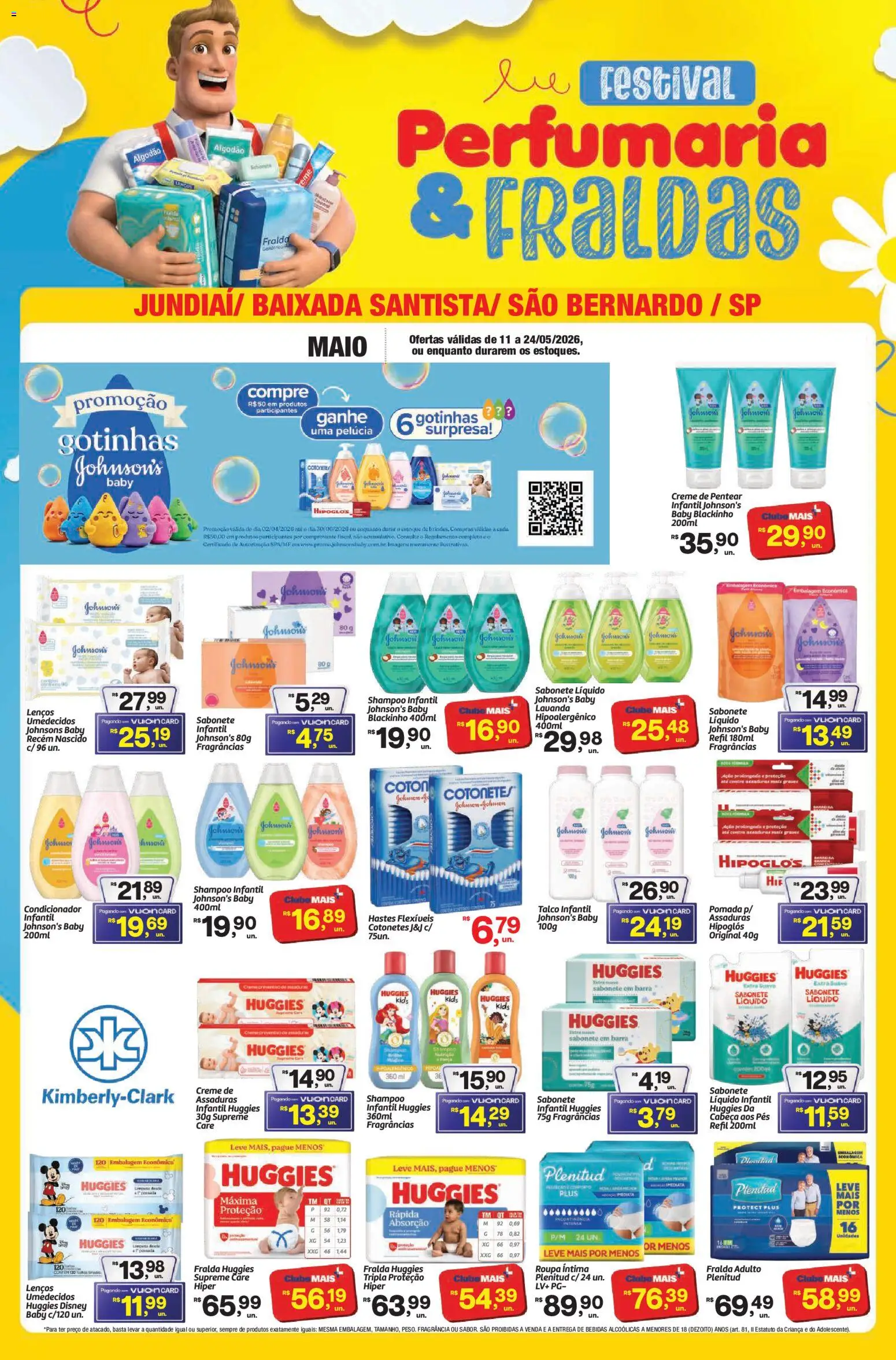 Fort Atacadista Folheto - válido de 11.05.2026 | Página: 1 | Produtos: Shampoo, Fragrância, Pelúcia, Fraldas