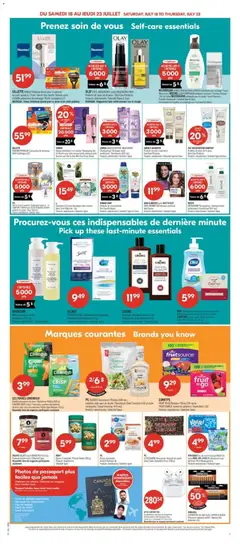 Preview of Pharmaprix weekly flyer / circulaire from shop Pharmaprix valid from Jul 17, 2026 | Page: 18