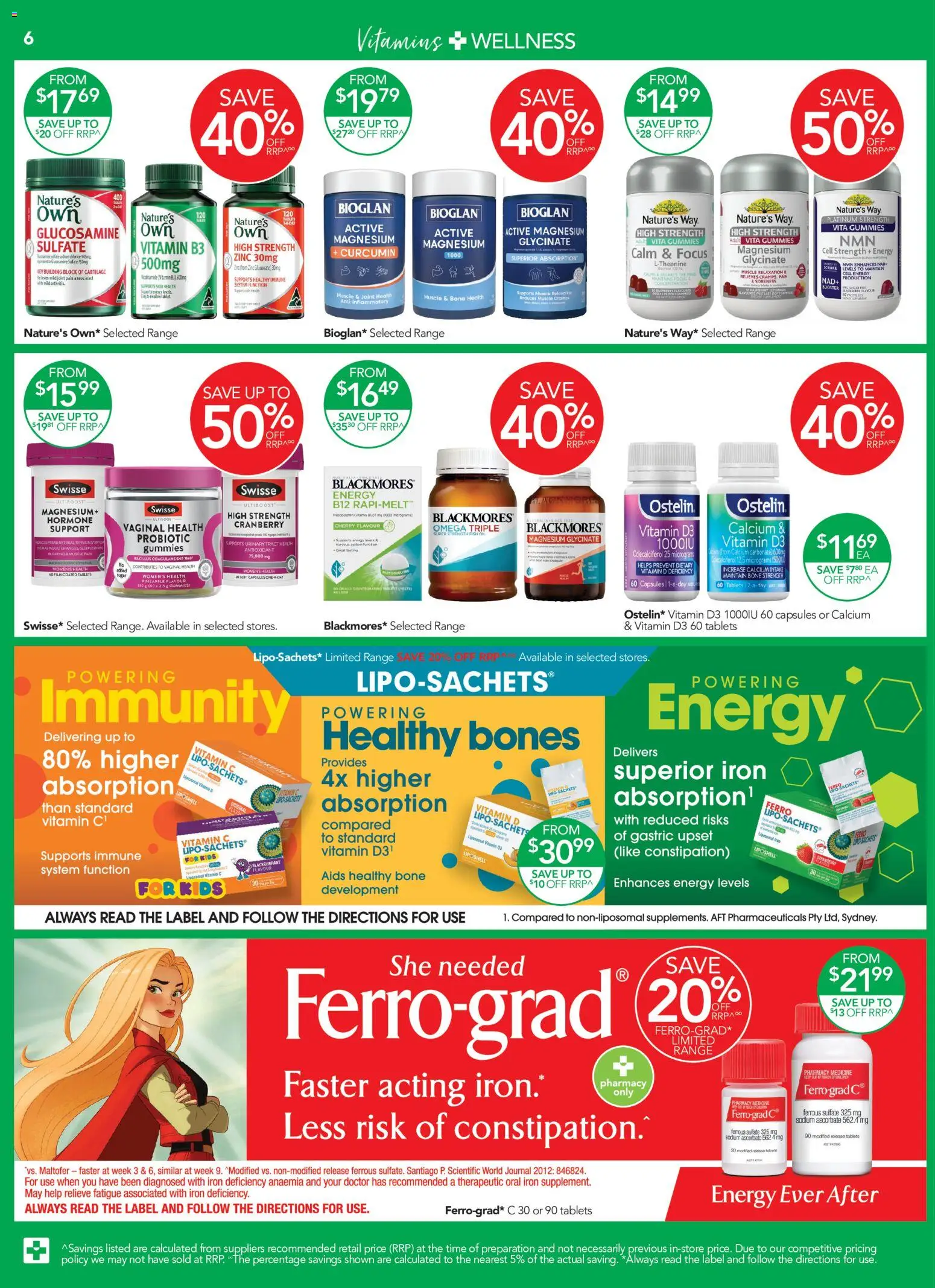 Terry White catalogue - valid from 01/10/2026 | Page: 6 | Products: Oil, Omega, Iron, Zinc