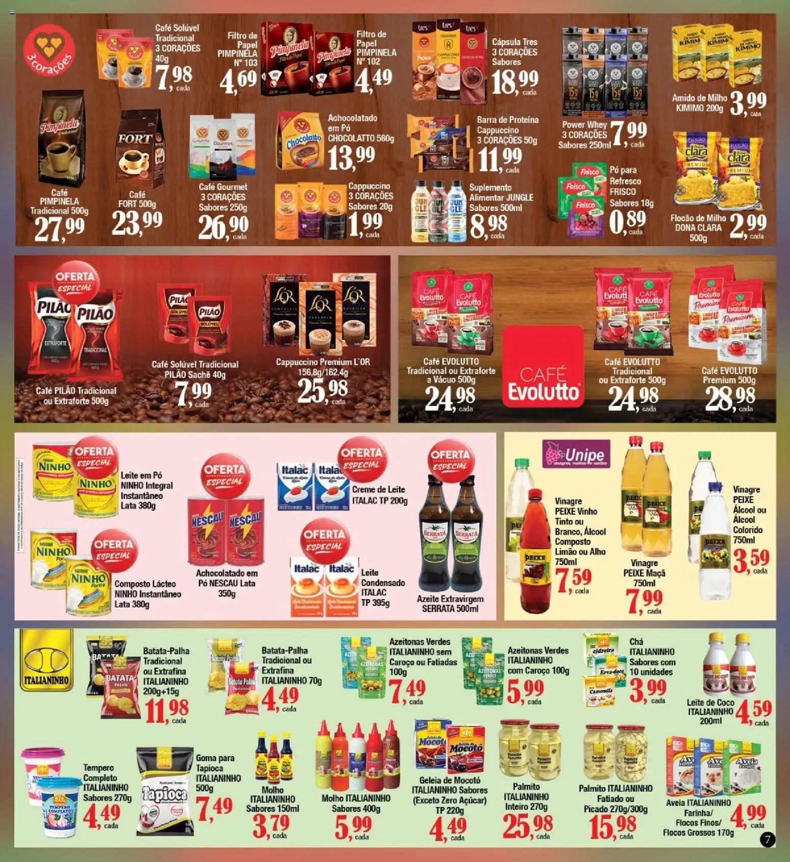 Supermercados Unidos Folheto - válido de 01/10/2026 | Página: 7 | Produtos: Azeitonas, Frisco, Achocolatado, Leite em pó