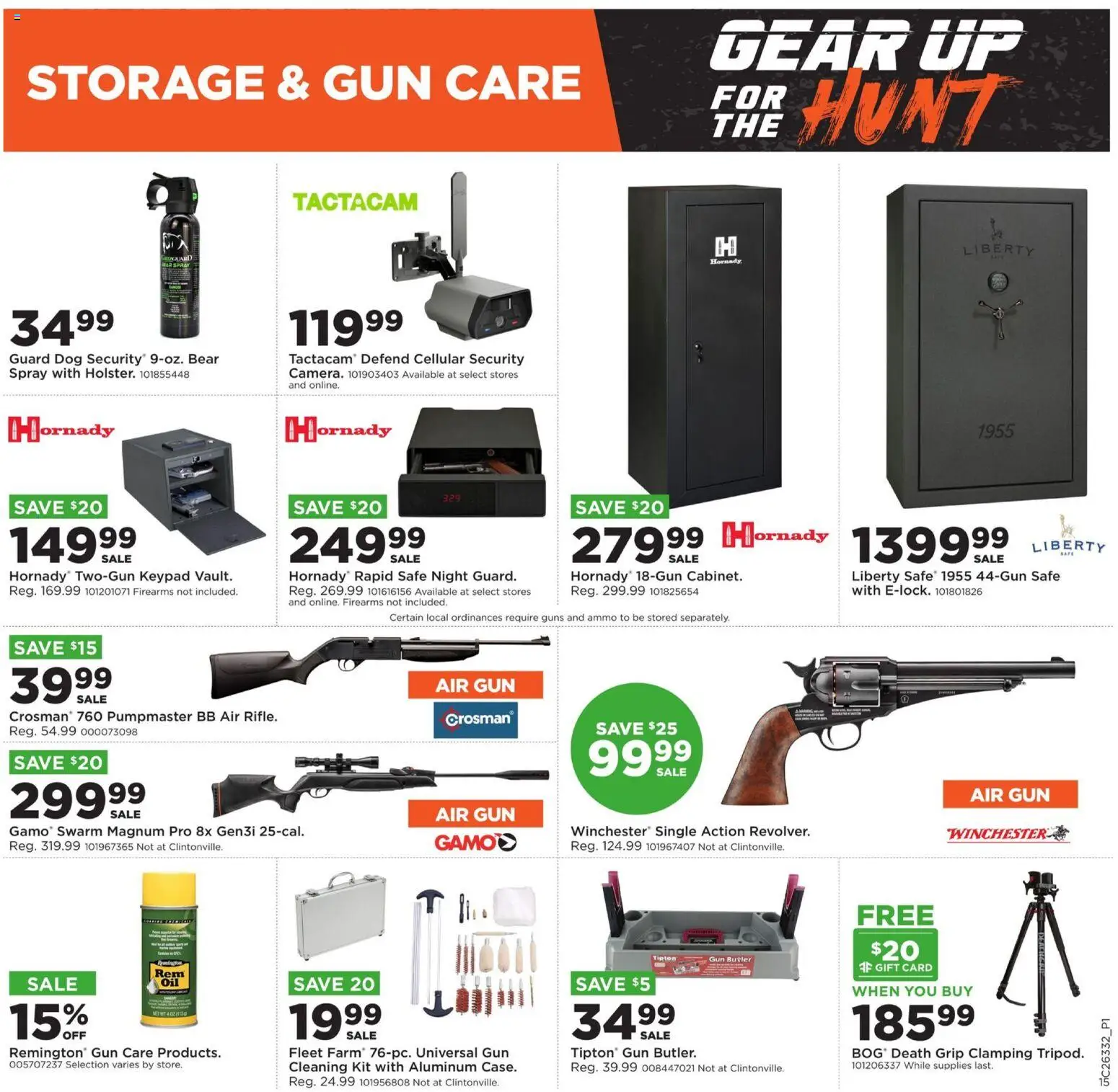 Mills Fleet Farm Ad - valid from 08/10/2026 | Page: 15 | Products: Safe, Gun, Ammo, Magnum