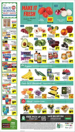 Preview of Save Mart weekly ads valid from 07/29/2026 | Page: 4 | Products: Cantaloupes, Mushrooms, Spinach, Melon