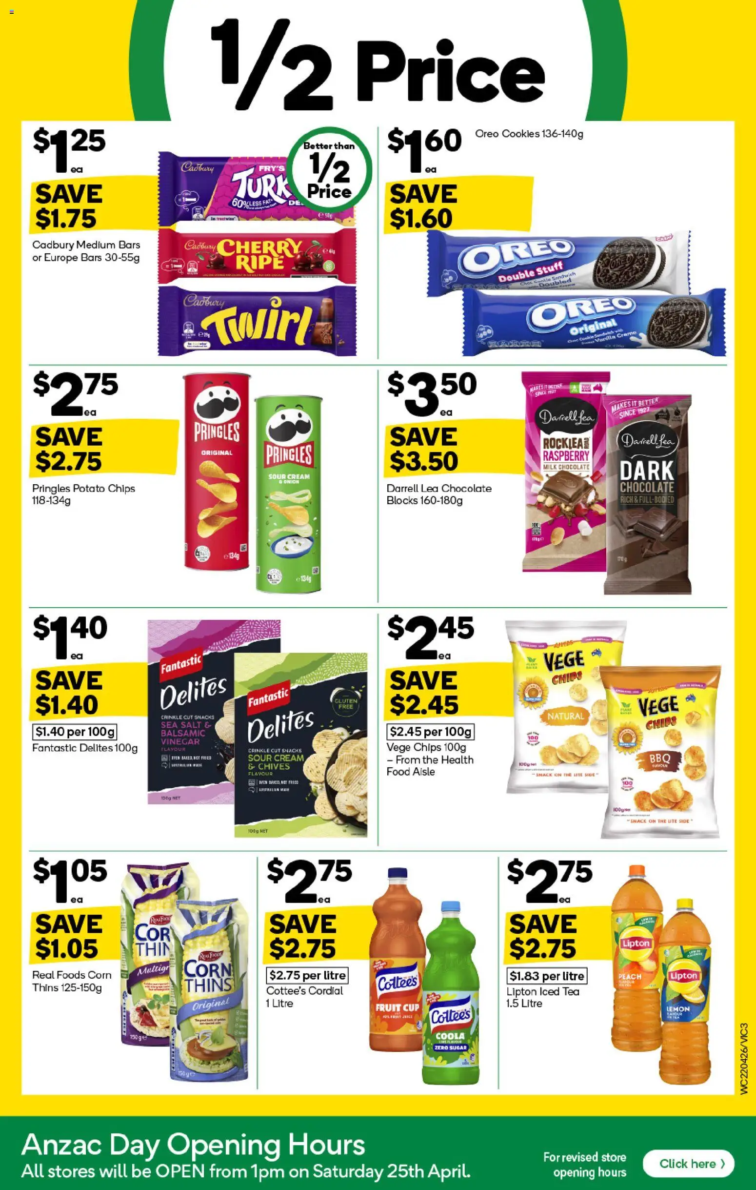 Woolworths catalogue - valid from 22.04.2026 | Page: 3 | Products: Chocolate, Chips, Cream, Salt