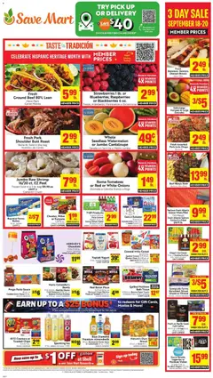 Preview of Save Mart weekly ads valid from 09/16/2026 | Page: 1