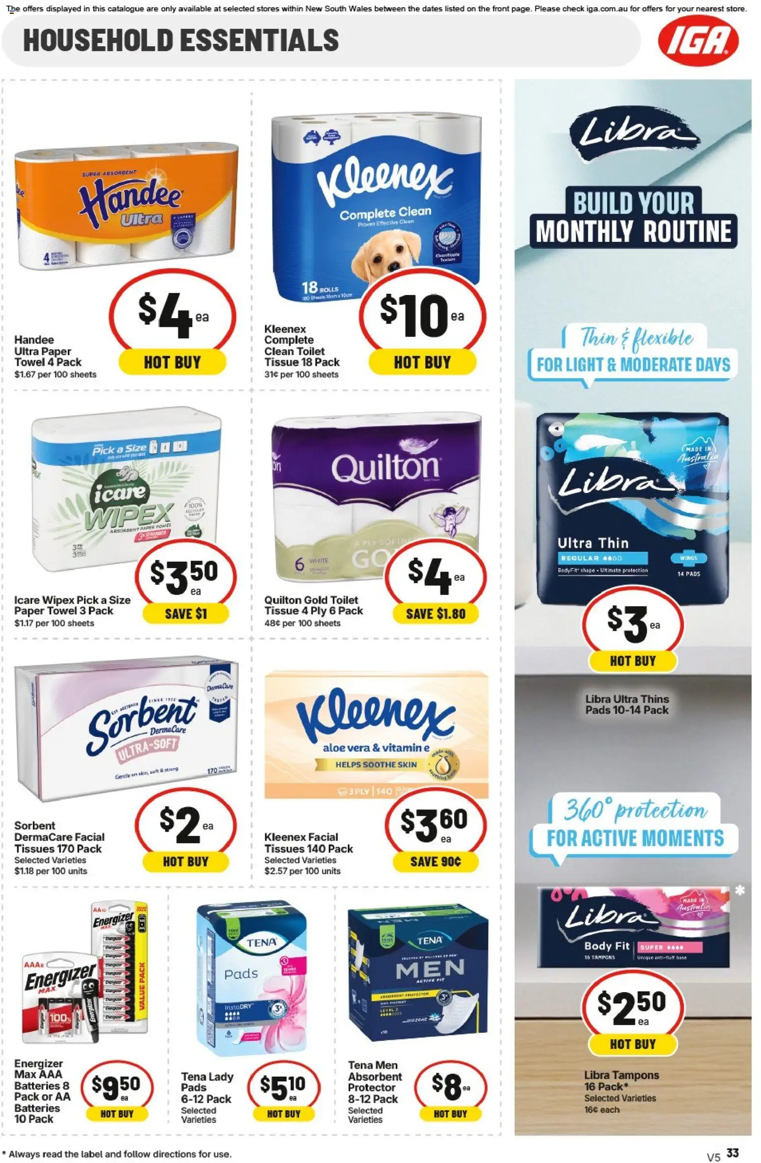 IGA catalogue - valid from 25/08/2026 | Page: 42 | Products: Household, Aloe vera, Tissues, Vitamin