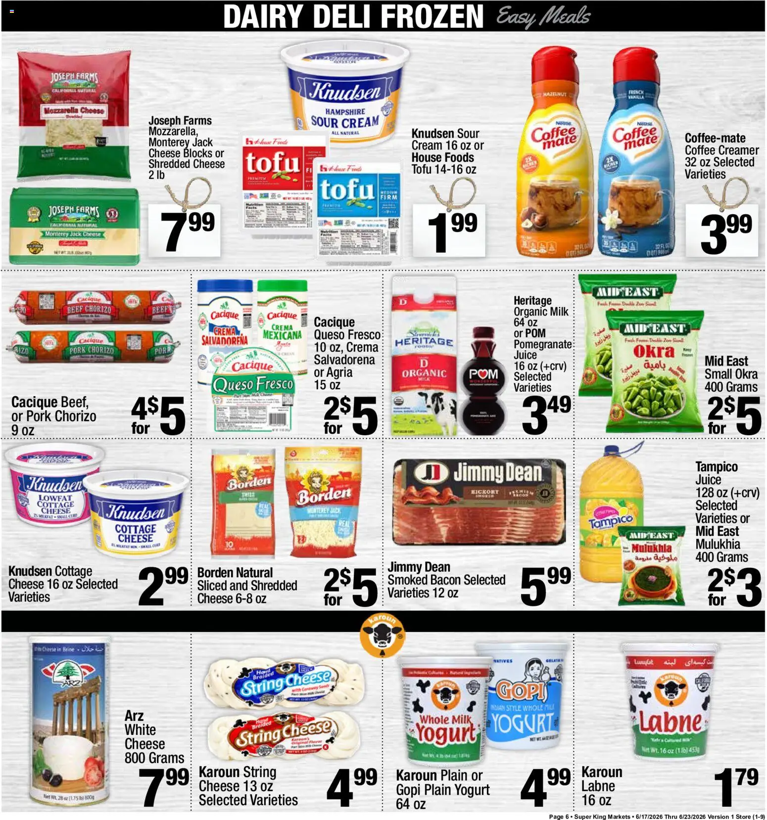 Super King Weekly Ad - valid from 06/17/2026 | Page: 7 | Products: Yogurt, Sour cream, Beef, Cream