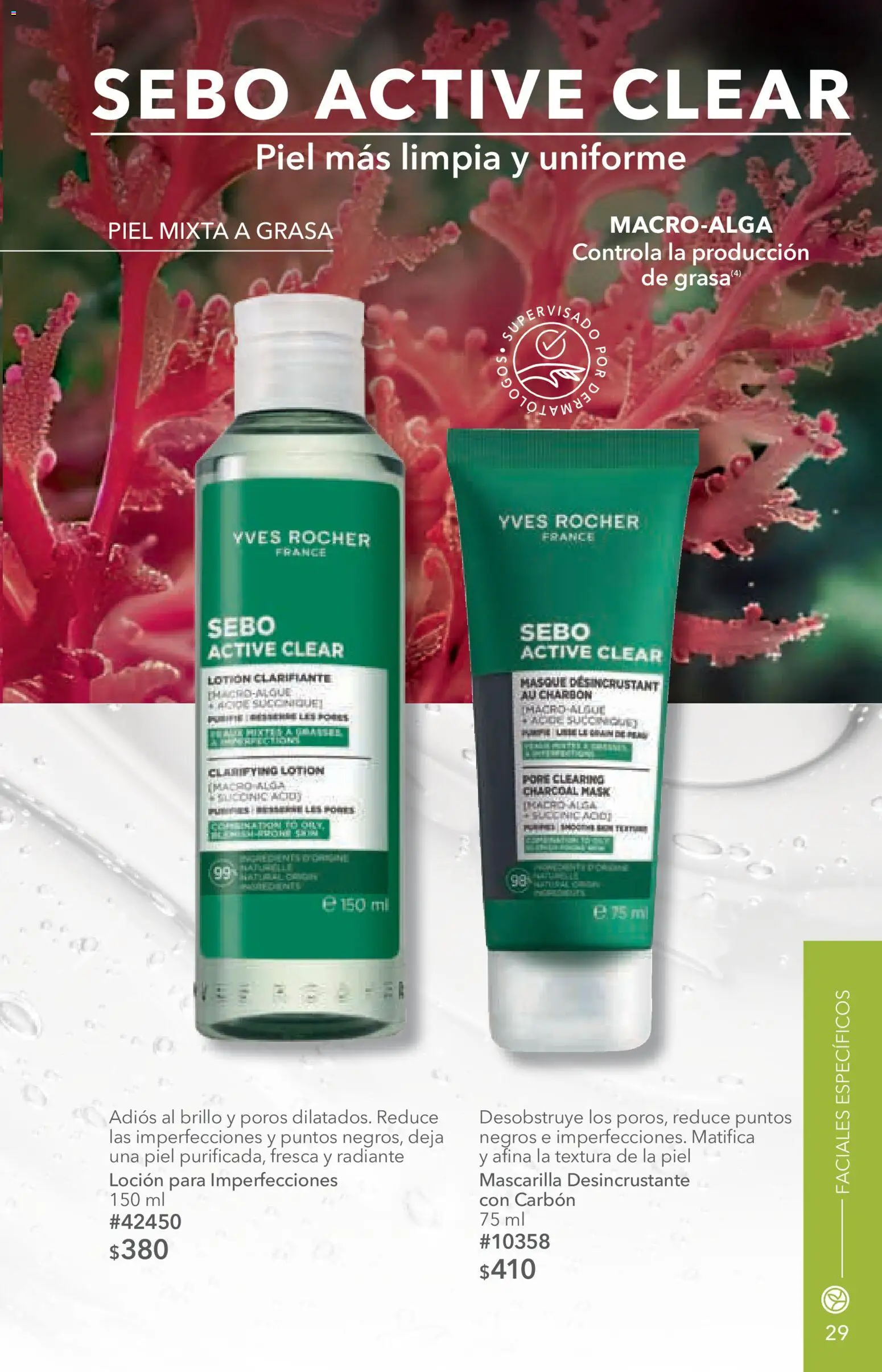 Nuevas ofertas de Yves Rocher válidas en toda la República Mexicana desde el 14/07/2026. ¡Encuentra las mejores ofertas en Yves Rocher campaña 10 2026! | Página: 29 | Productos: Brillo, Loción, Radiante, Mascarilla