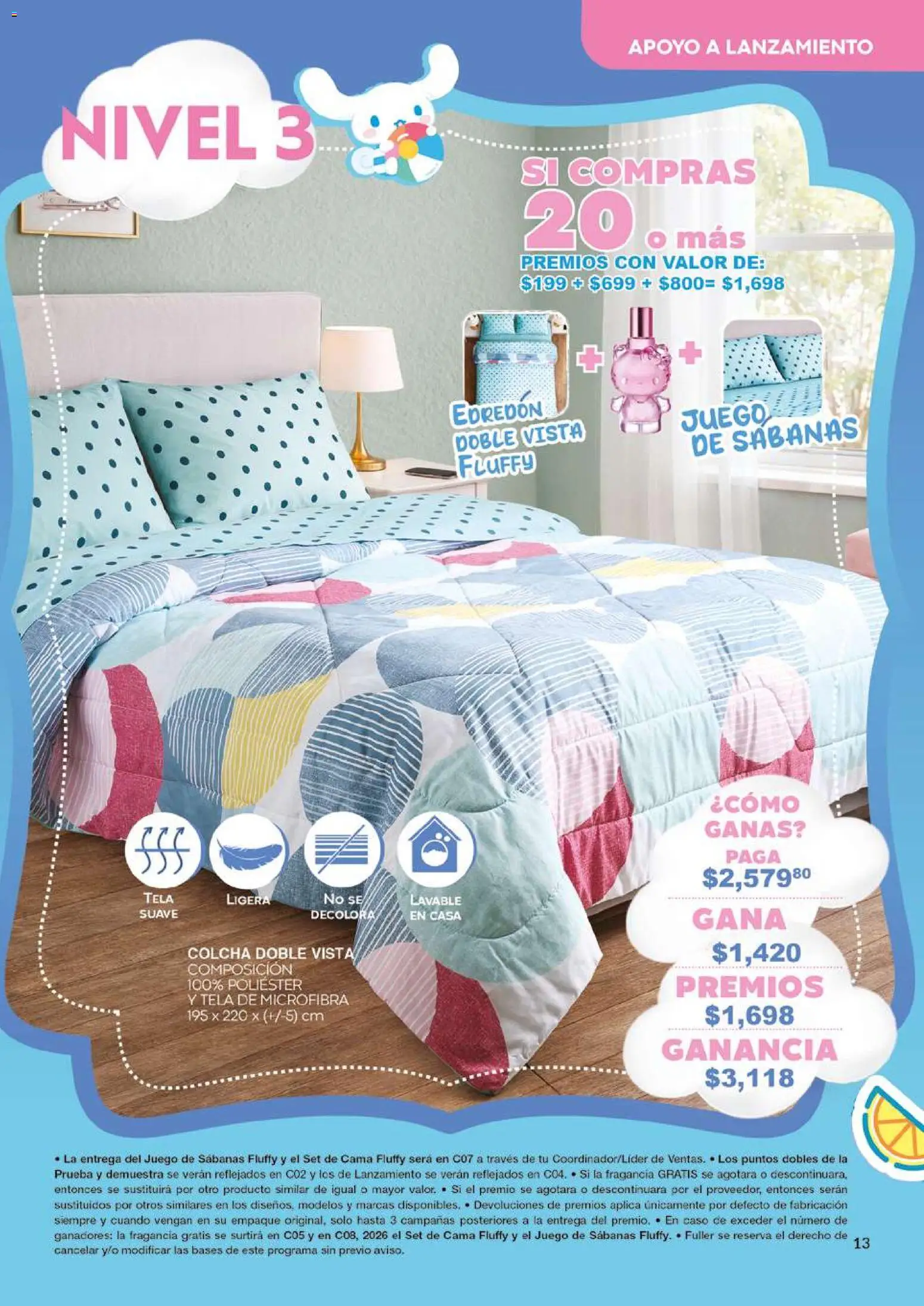 Nuevas ofertas de Fuller válidas en toda la República Mexicana desde el 27.05.2026. ¡Encuentra las mejores ofertas en Fuller Gana Más 4 2026! | Página: 13 | Productos: Juego, Cama, Sabanas, Fragancia