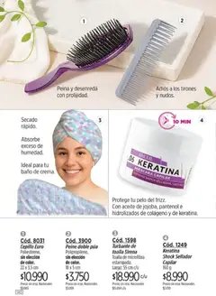 Vista previa Catálogo Amodil Campaña 12 válido desde el 30/06/2026 | Página: 140 | Productos: Peine, Baño, Aceite, Máscara