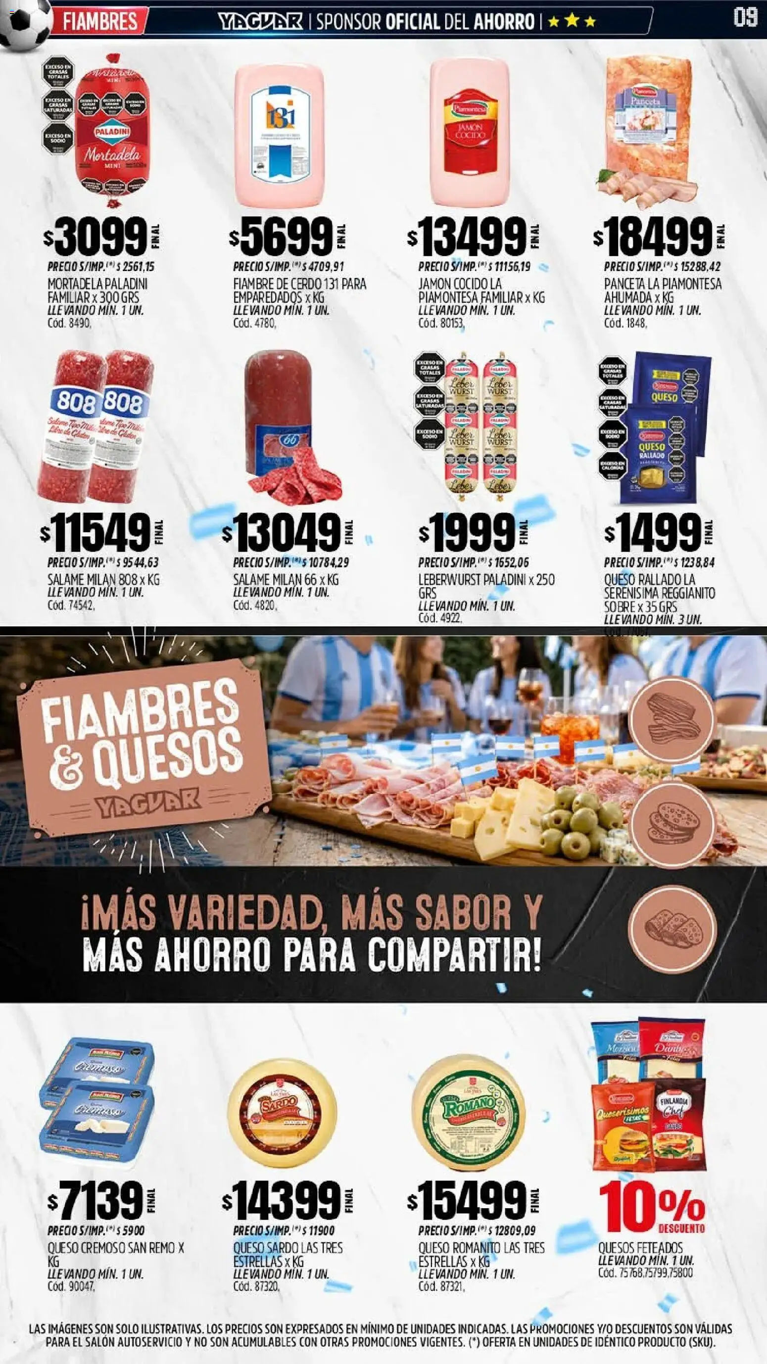 Yaguar - Oferta Semanal San Juan │ válido desde el 01.06.2026 | Página: 8 | Productos: Sobre, Mortadela, Panceta, Cerdo