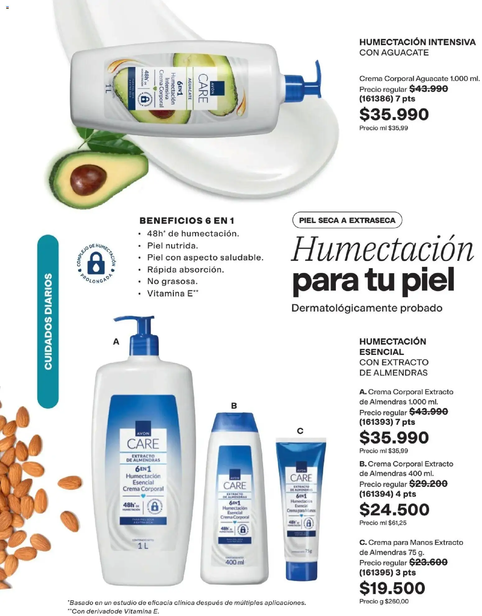 Avon revista - valida desde el 15.06.2026 | Página: 153 | Productos: Aguacate, Almendras, Crema