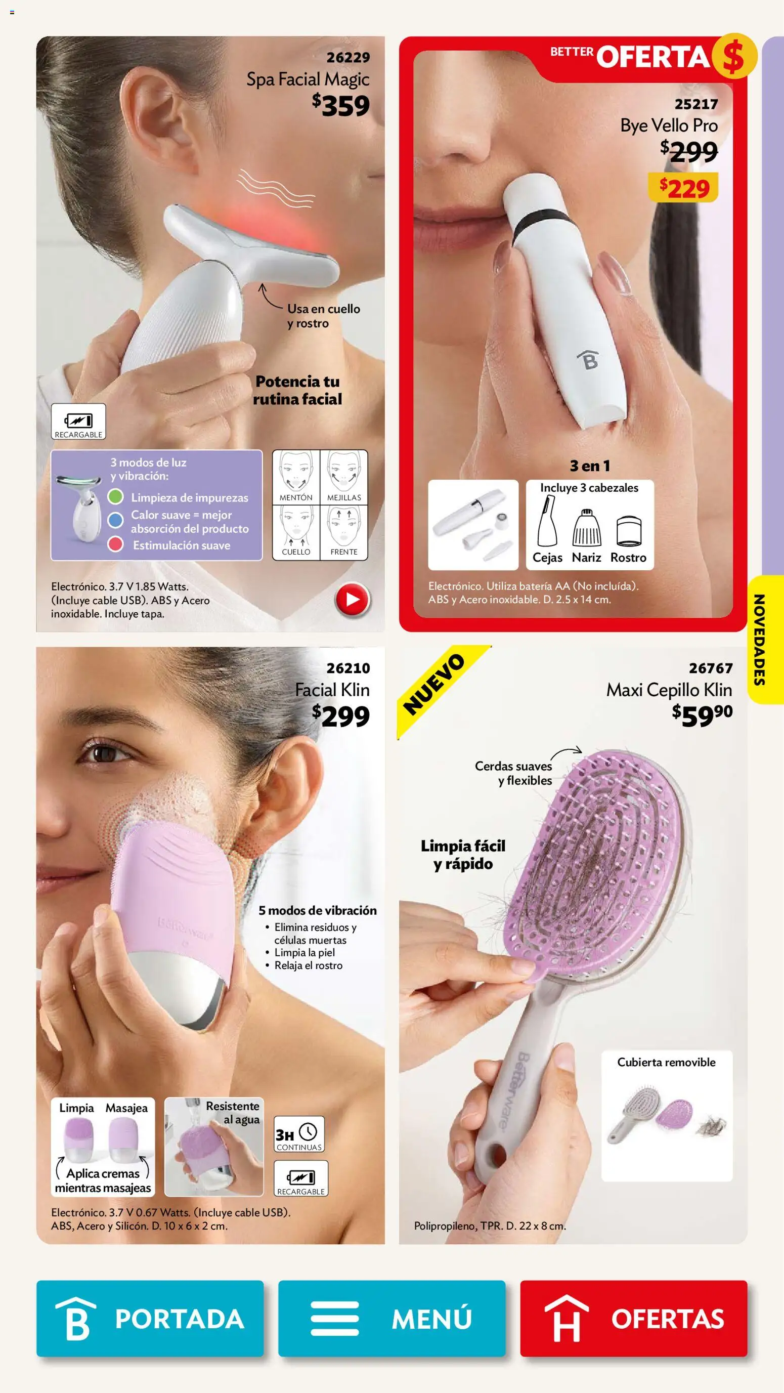 Nuevas ofertas de Betterware válidas en toda la República Mexicana desde el 01.06.2026. ¡Encuentra las mejores ofertas en Betterware campaña 6 2026! | Página: 89