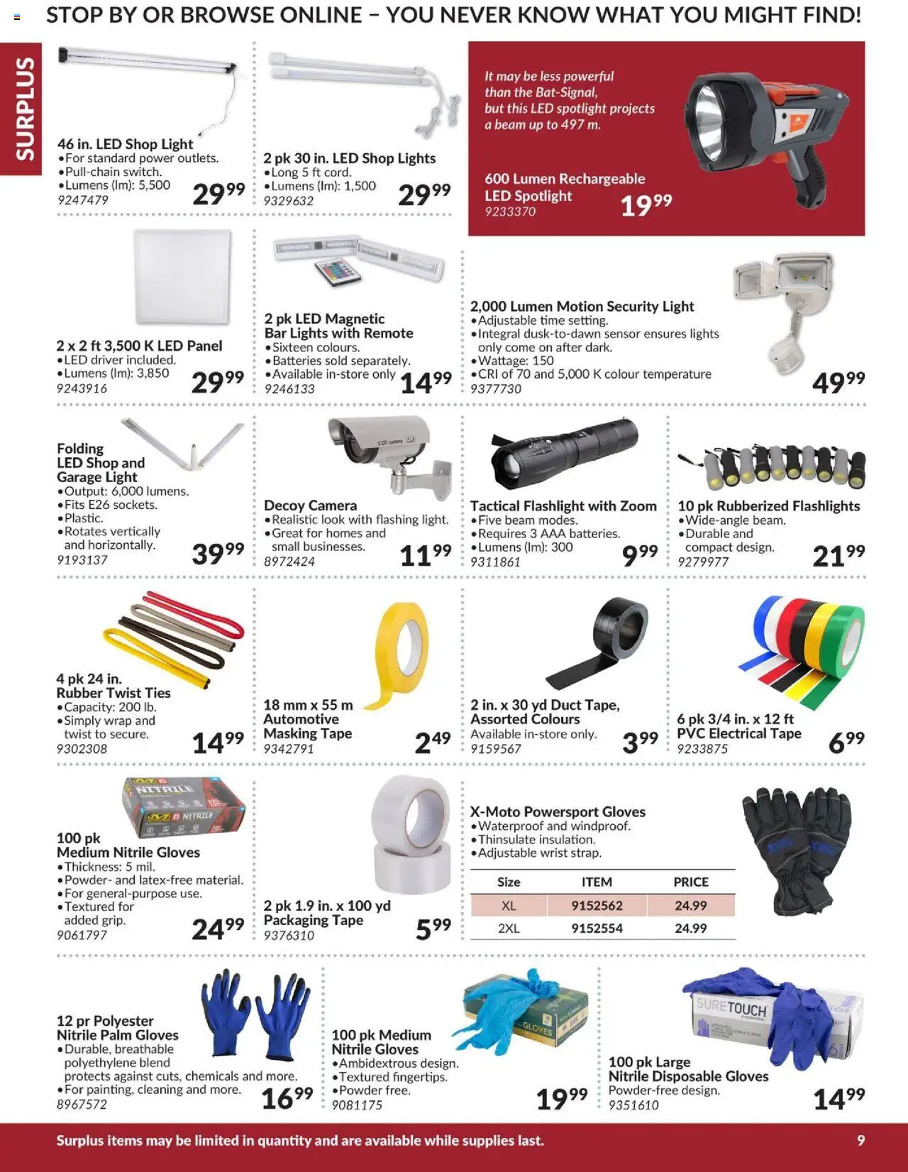 Princess Auto flyer valid from 16.04.2025 | Page: 13 | Products: Gloves, Camera, Powder