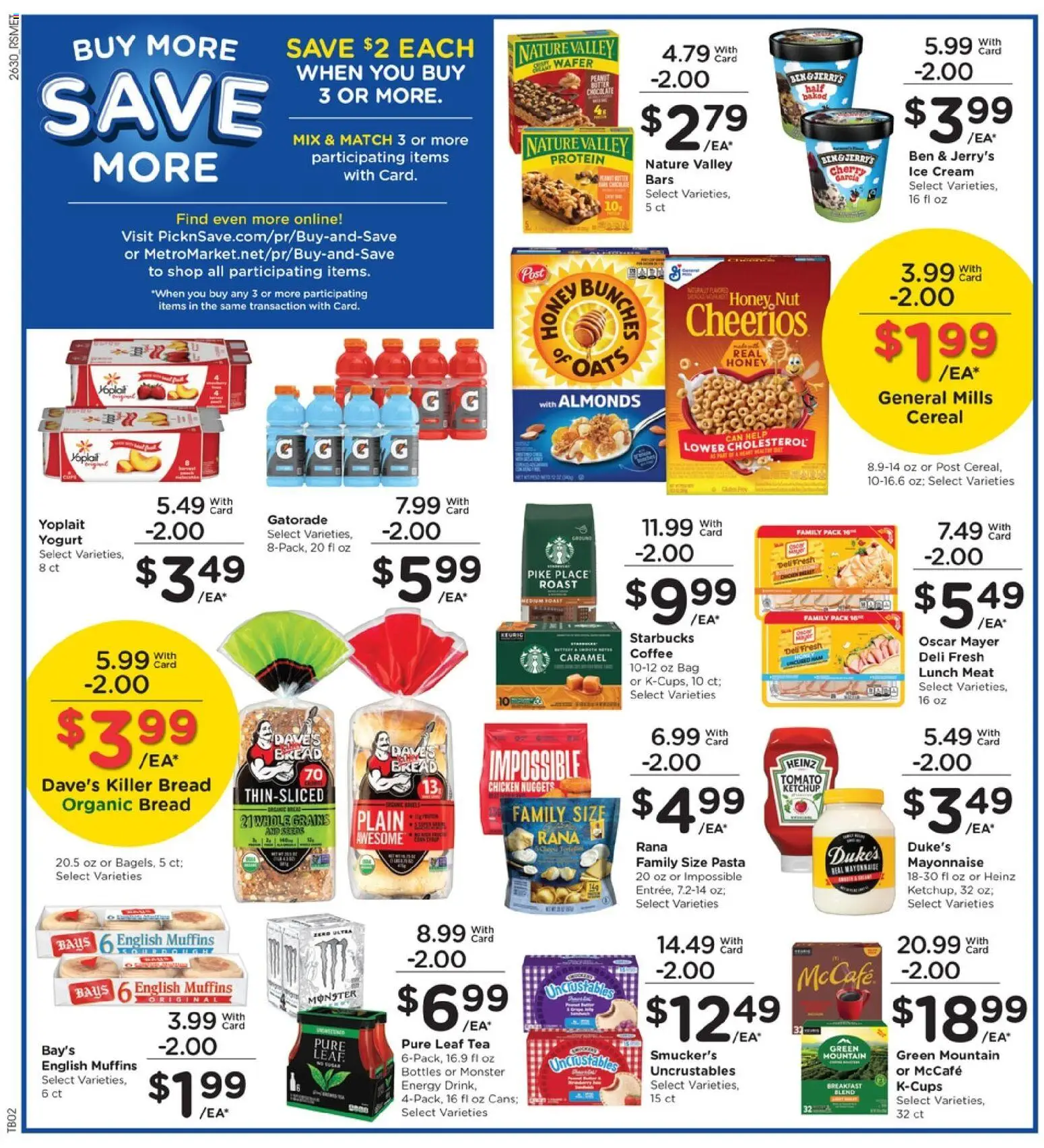 Pick ‘n Save Weekly Ad - valid from 08/26/2026 | Page: 4 | Products: Grains, Chicken, Cream, Ice