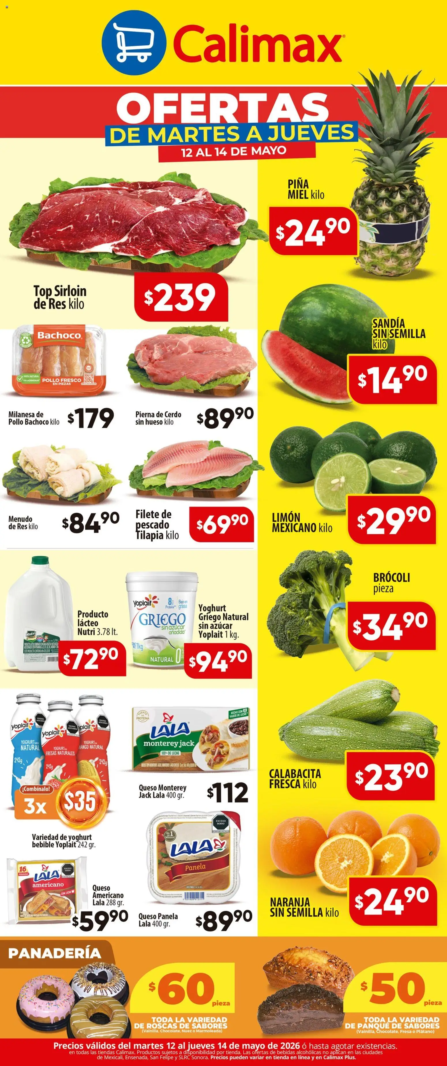 Nuevas ofertas de Calimax válidas en toda la República Mexicana desde el 12.05.2026. ¡Encuentra las mejores ofertas en Calimax folleto! | Página: 2 | Productos: Fresa, Brocoli, Cerdo, Fresas