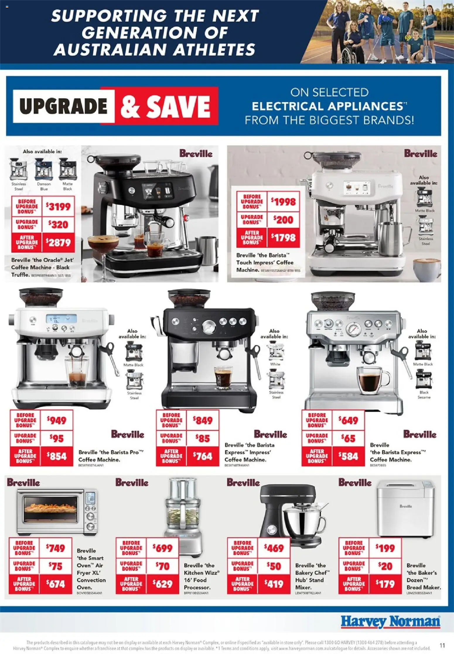 Harvey Norman catalogue - valid from 23/07/2026 | Page: 11 | Products: Bread, Coffee, Accessories, Oven