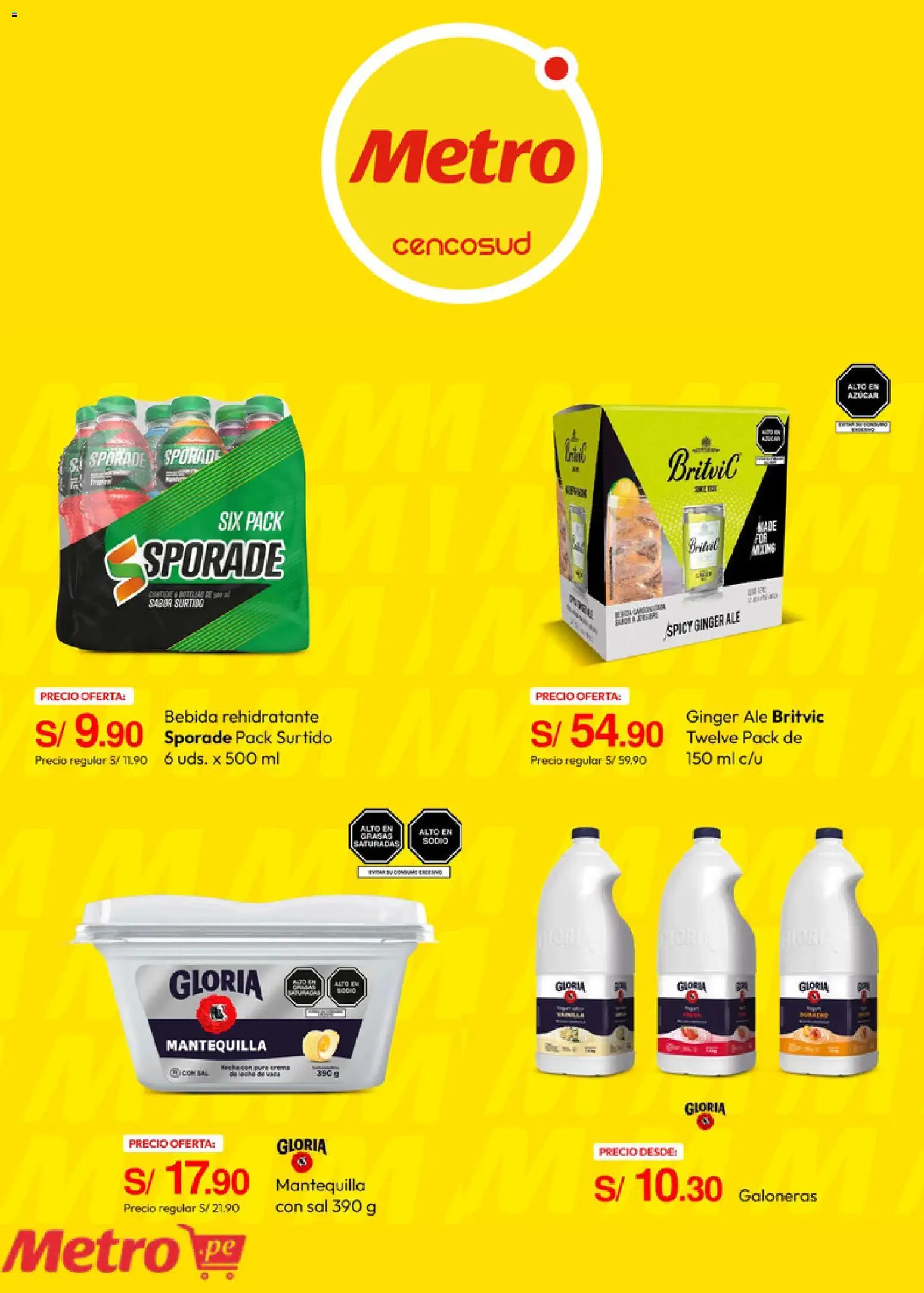 Catálogo Metro válido desde 06/04/2026 | Página: 3 | Productos: Sal, Mantequilla, Crema, Azúcar