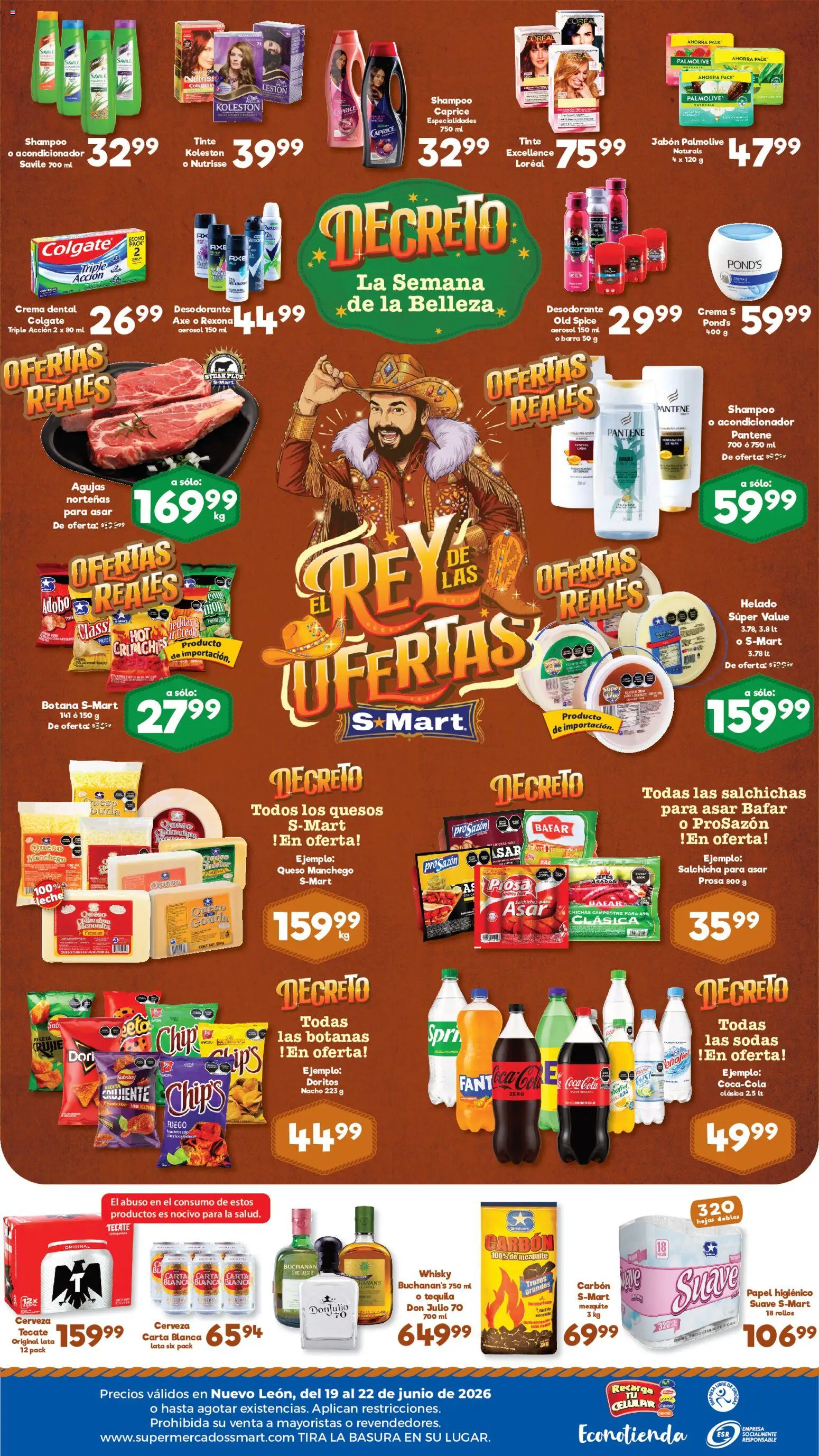 Nuevas ofertas de S-Mart válidas en toda la República Mexicana desde el 19.06.2026. ¡Encuentra las mejores ofertas en S-Mart folleto Monterrey! | Página: 2