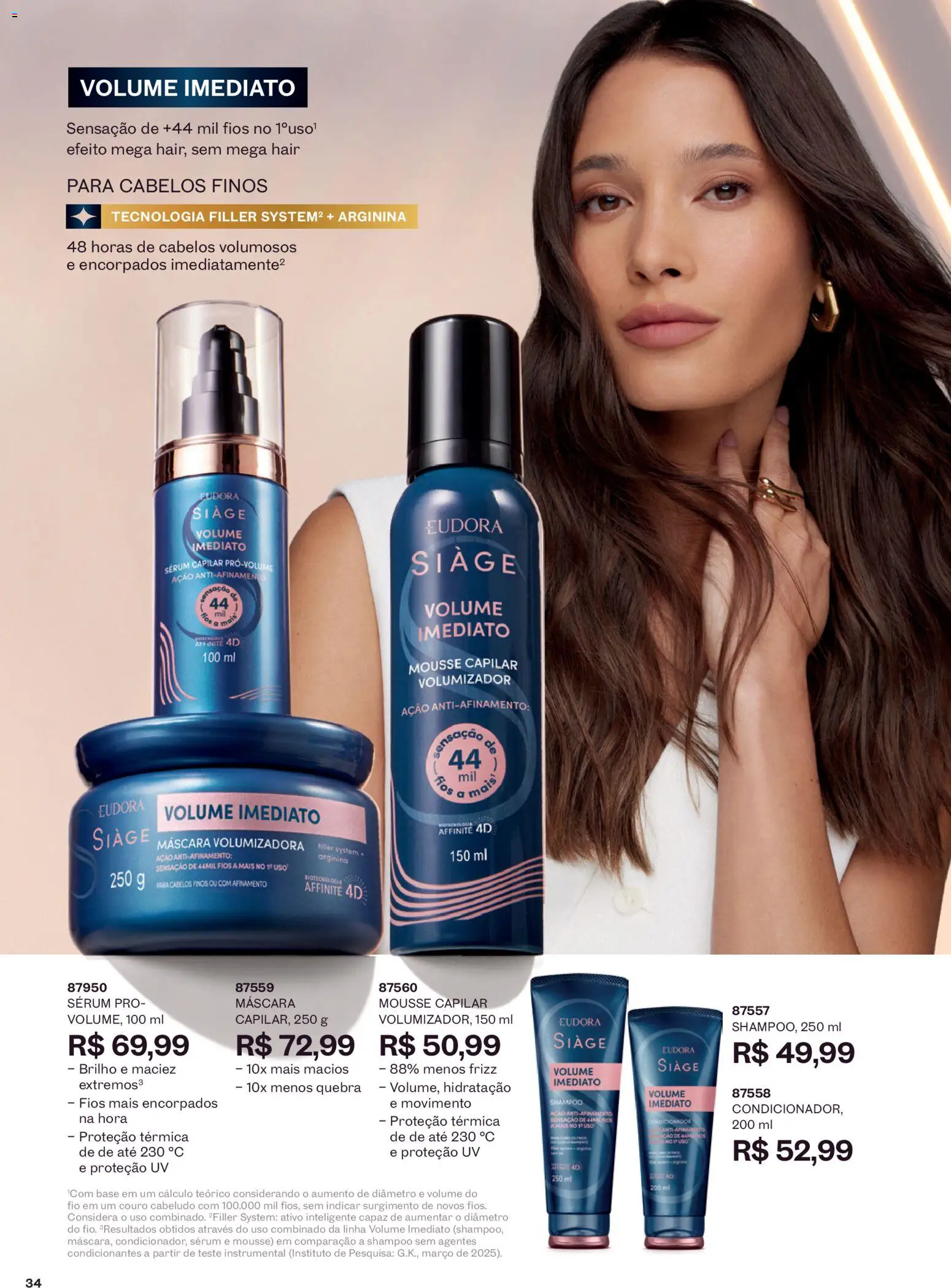 Eudora Folheto - válido de 05/08/2026 | Página: 37 | Produtos: Mousse, Shampoo, Condicionador, Base