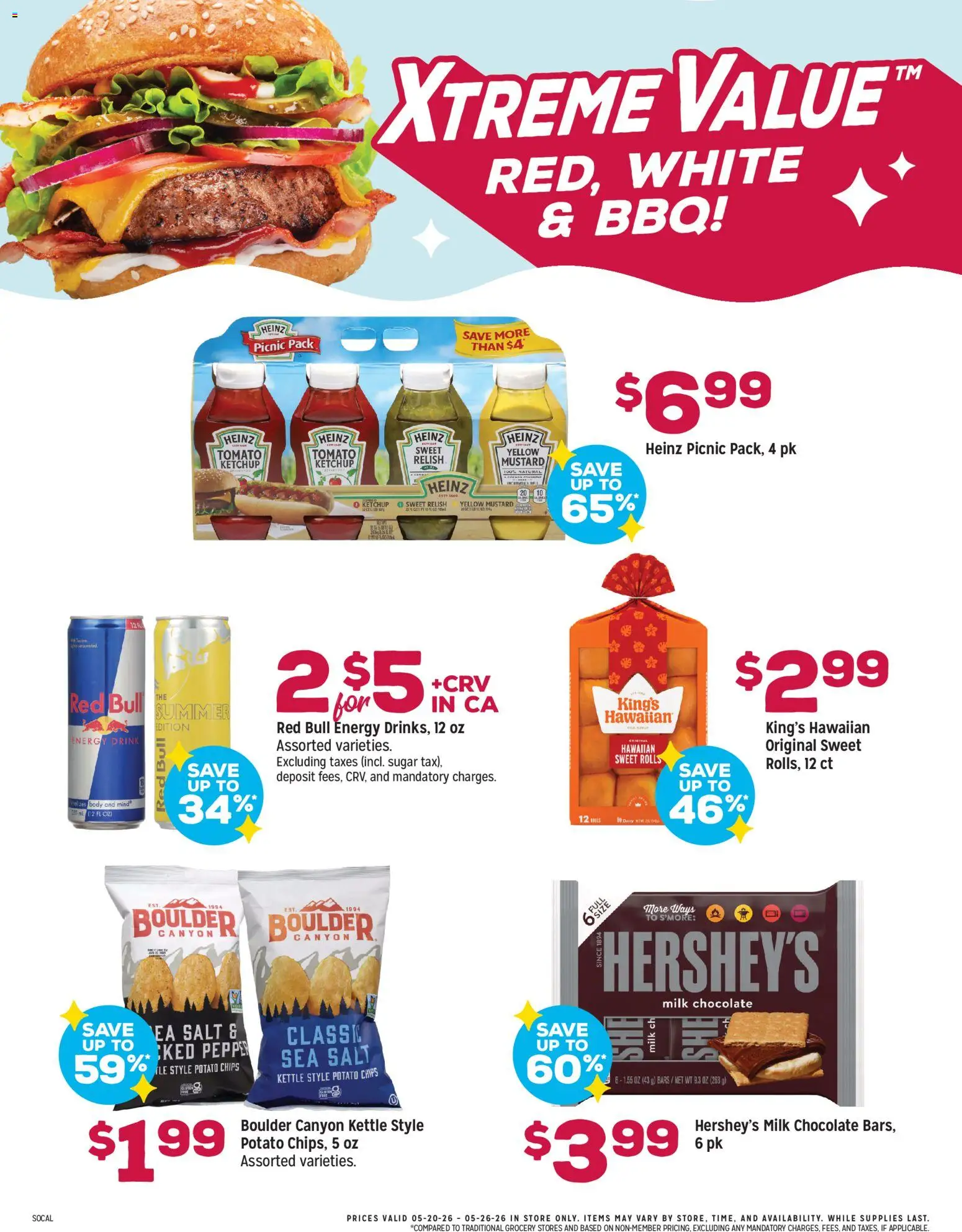 Grocery Outlet Weekly Ad - CA - valid from 20.05.2026 | Page: 3 | Products: Chocolate, Sugar, Pepper, Kettle