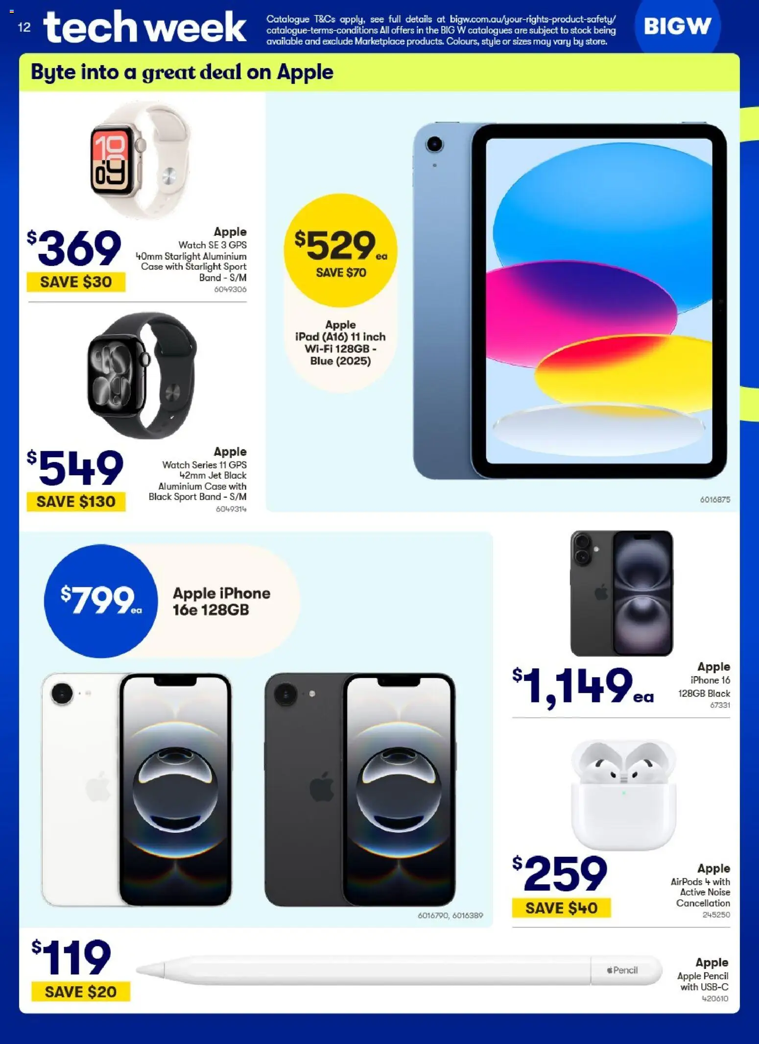 Big W catalogue - valid from 12.03.2026 | Page: 12 | Products: Watch, Iphone, Case, Pencil